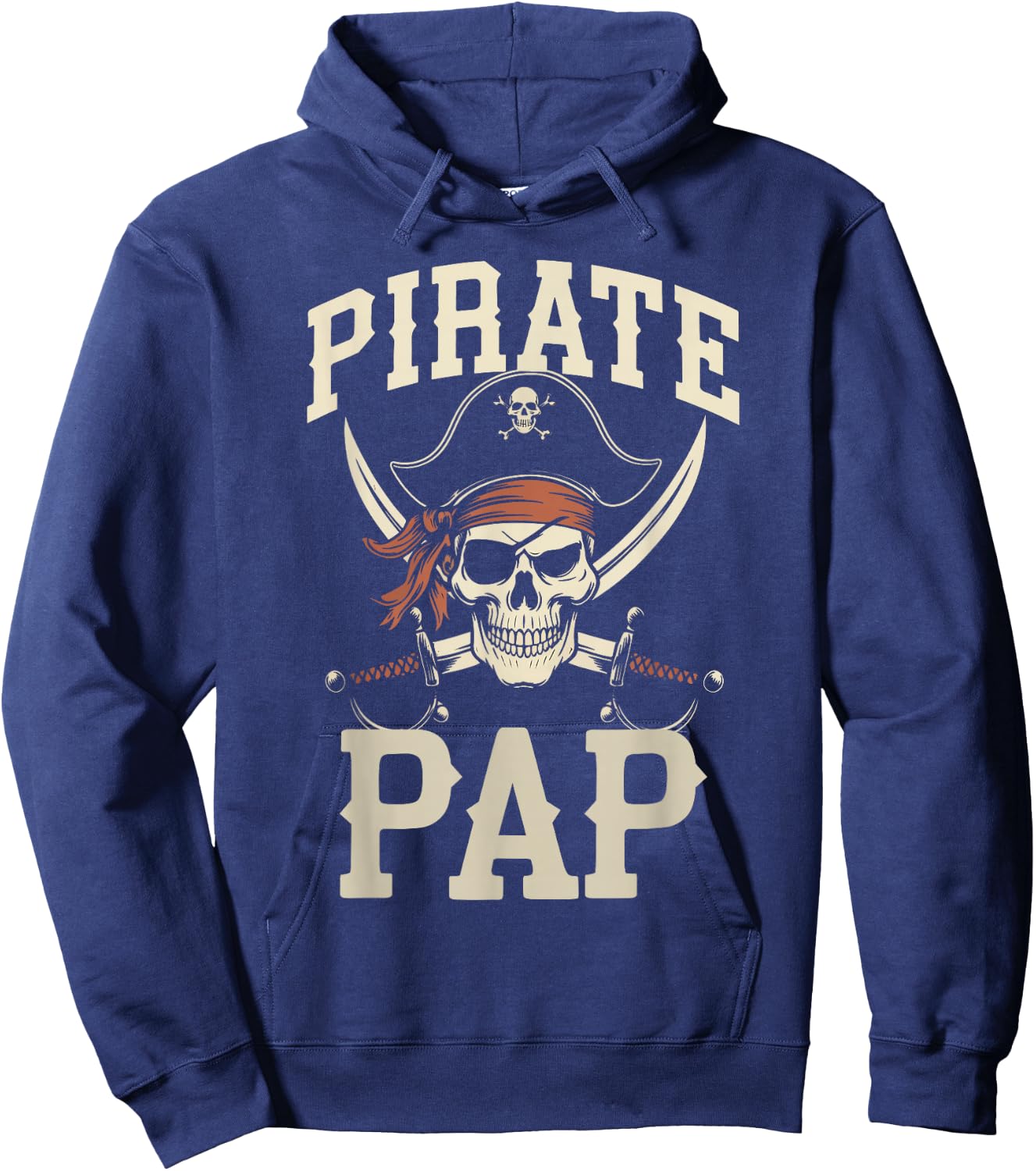 Pirate Pap Funny Captain Matching Grandpa Halloween Costume Hoodie - Hoodie | Navy