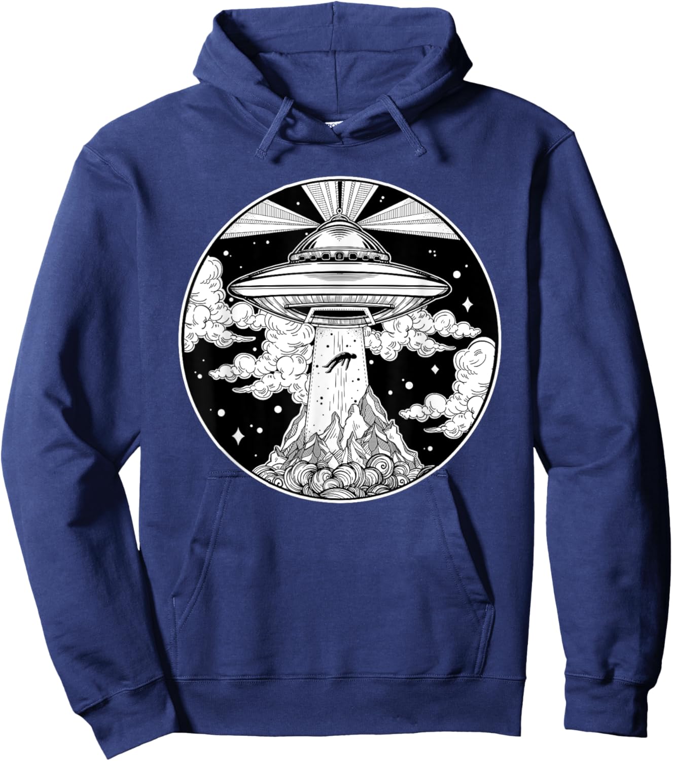 Alien Space Tattoo - UFO 51 Area Roswell Believe Hoodie - Hoodie | Navy