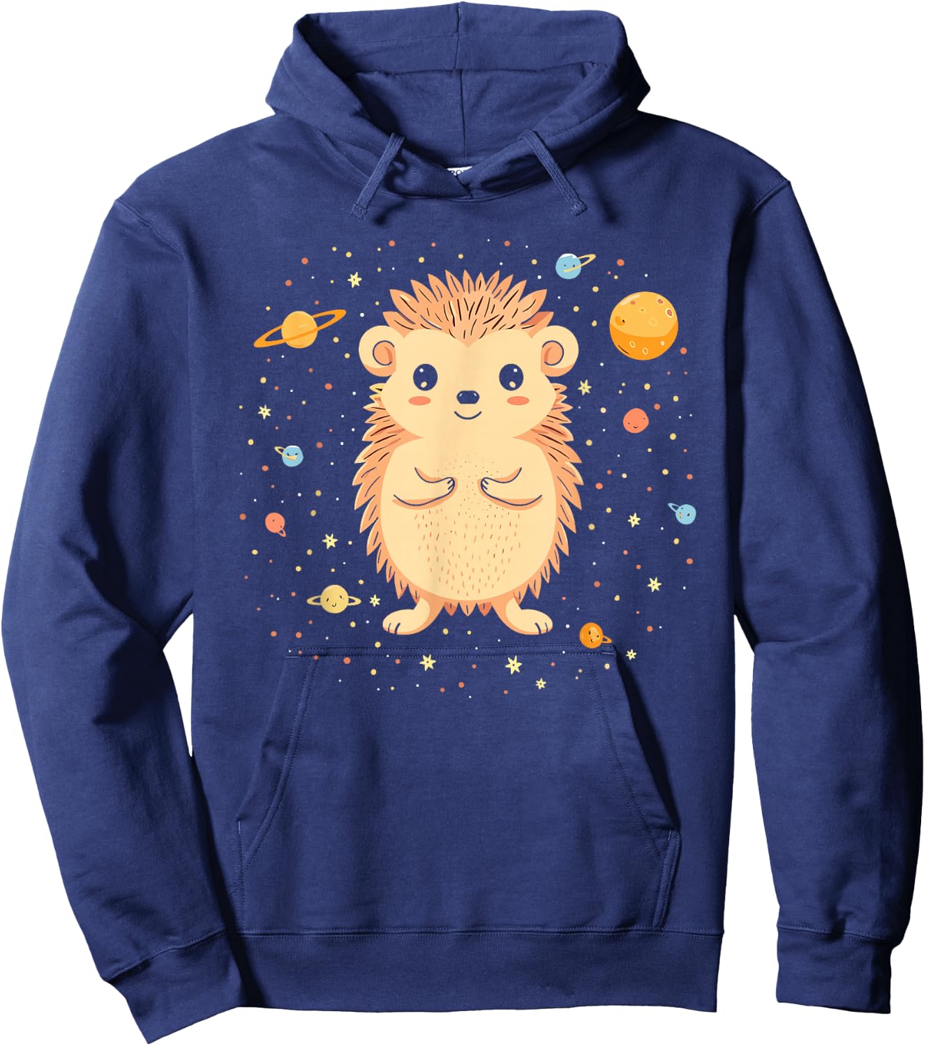 Hedgehog Space Astronaut Planets Astronomy Kids Hoodie - Hoodie | Navy