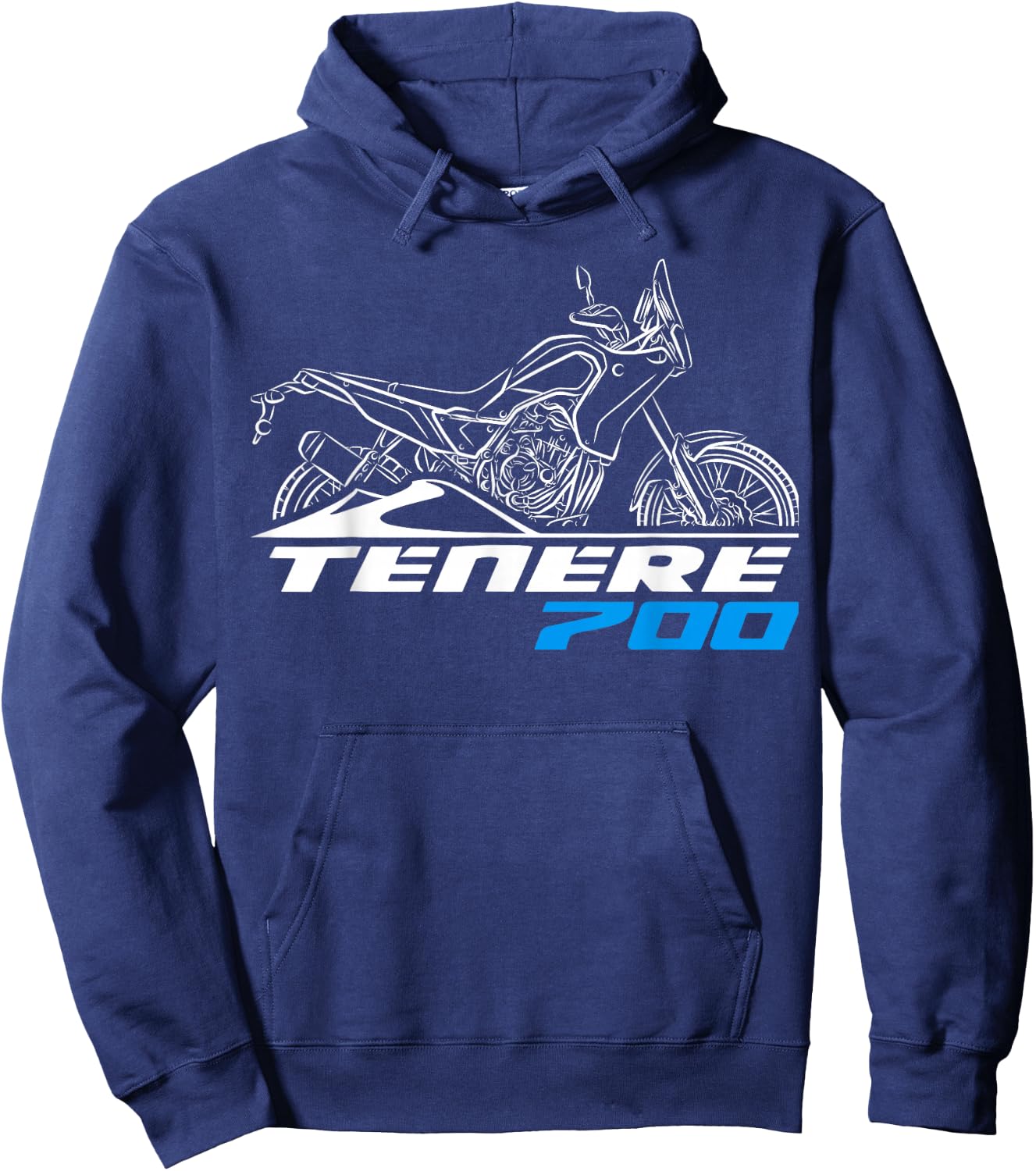 Tenere 700 for Adventure Motorcycle Riders Hoodie - Hoodie | Navy