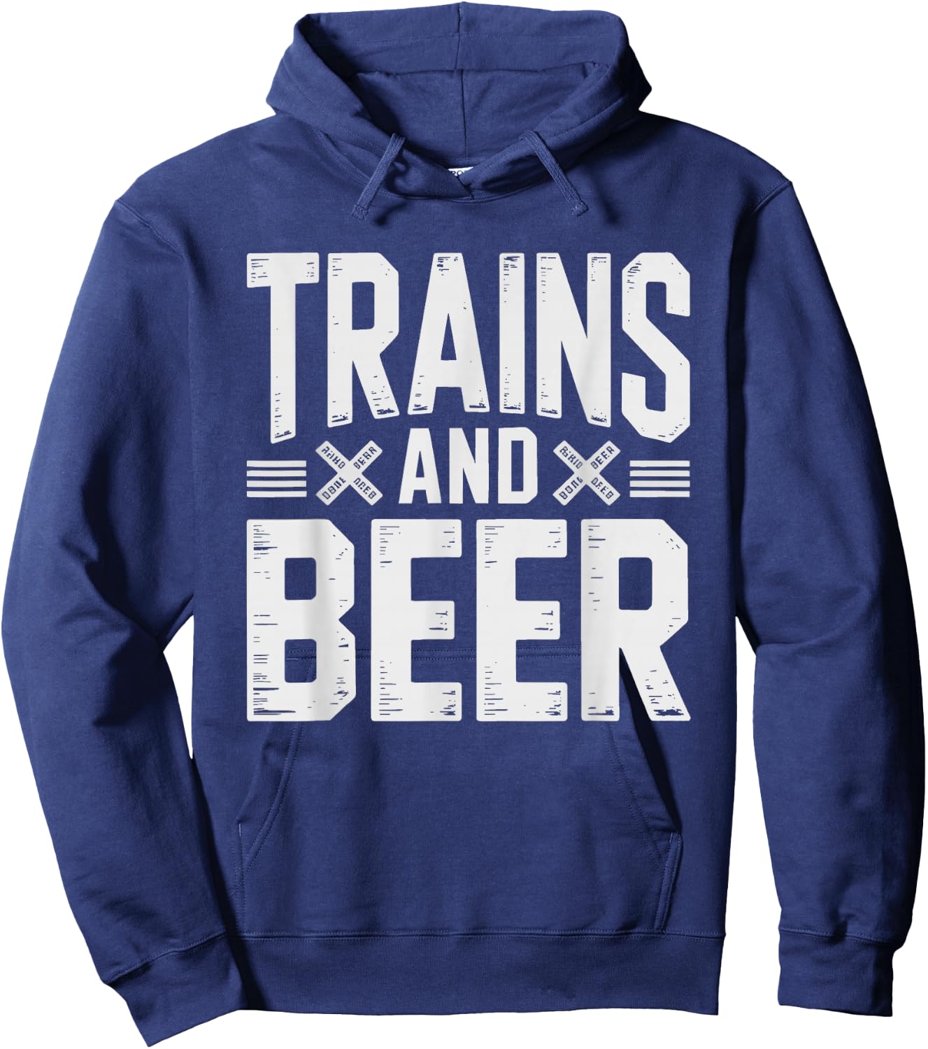 Model Train Beer Funny Hobby Weekend Railroad Collector Hoodie - Hoodie | Navy