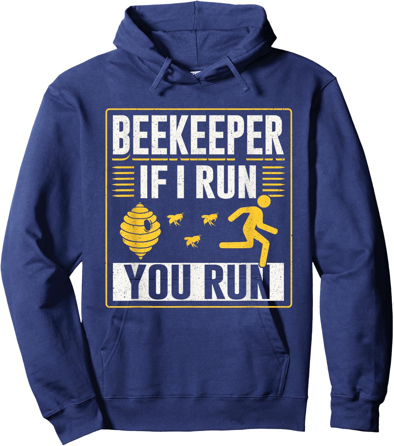 Beekeeper If I Run You Run Hobby Bee Beekeeping Beekeeper Hoodie - Hoodie | Navy