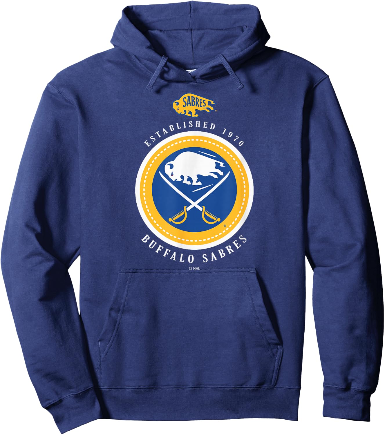 Buffalo Sabres Est 1970 Black Officially Licensed Hoodie - Hoodie | Navy