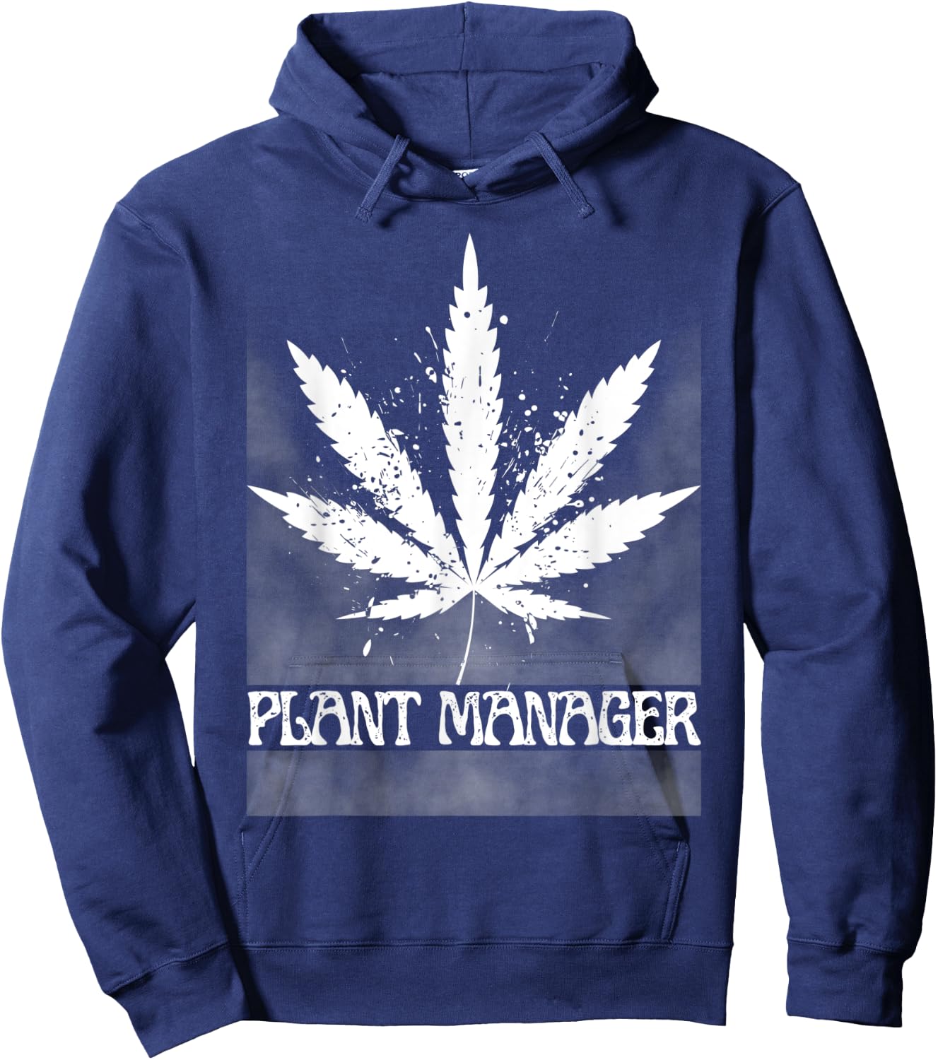 Vintage Weed Cannabis, Marijuana Plant Manager Hoodie - Hoodie | Navy