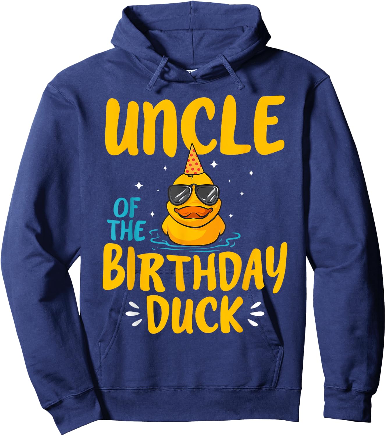 Rubber Duckies Uncle Of The Birthday Duck Rubber Duck Hoodie - Hoodie | Navy