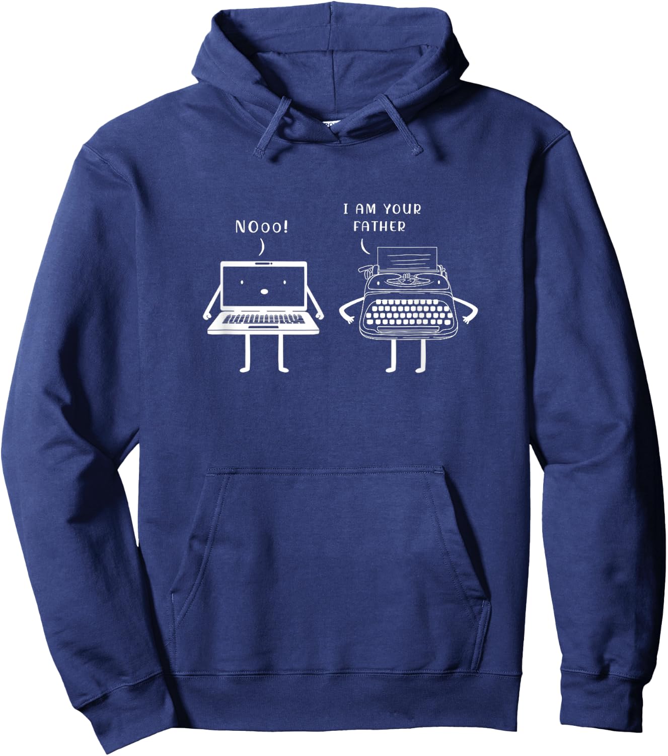 Funny Typewriter Computer Im Your Father Typewriters Hoodie - Hoodie | Navy
