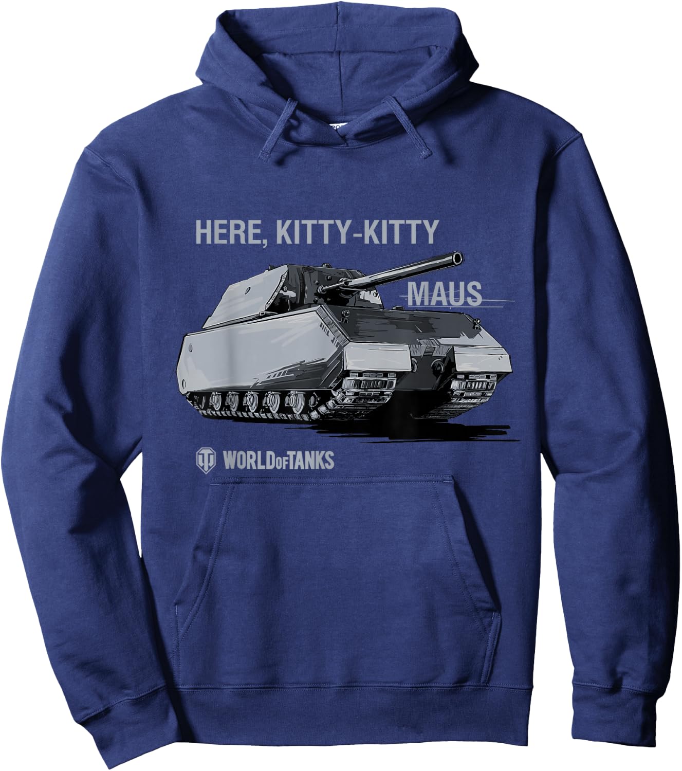 World of Tanks Mouse Tank Here, Kitty Kitty , black Hoodie - Hoodie | Navy