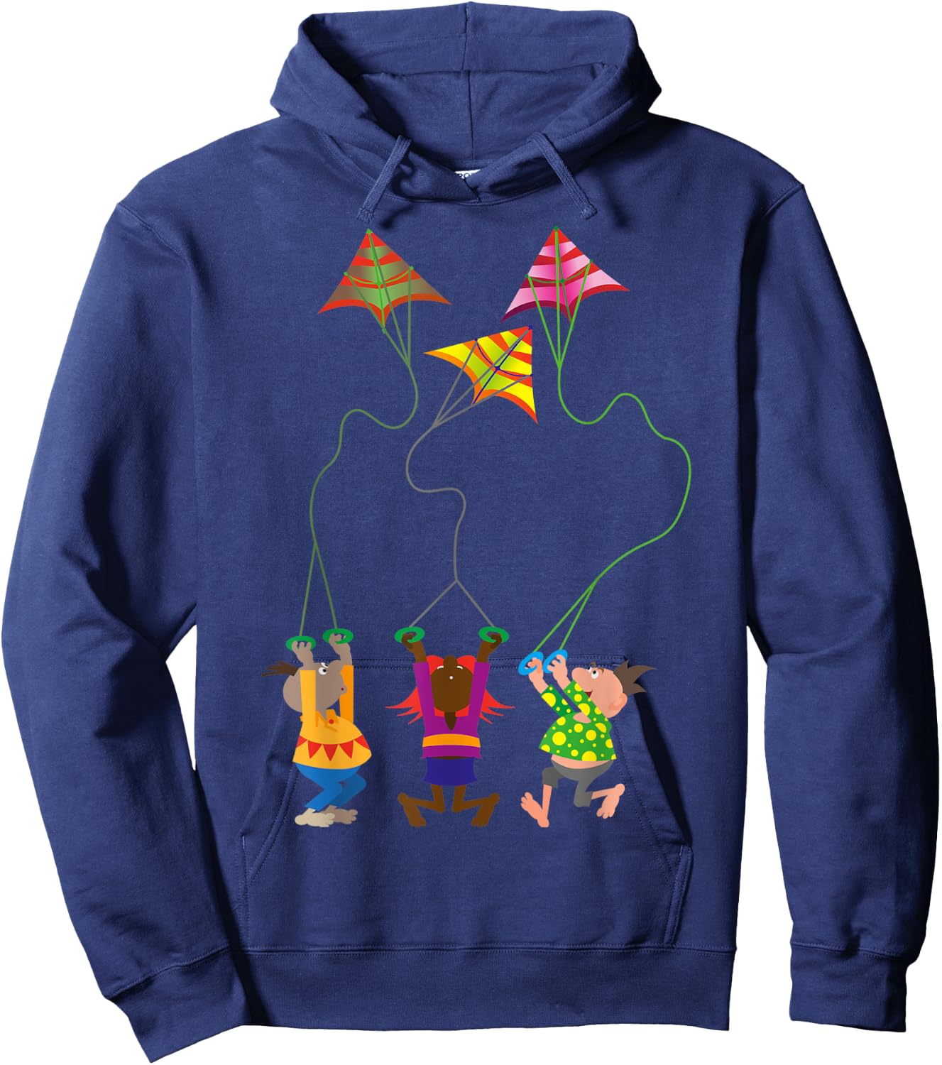 Kite Flying Outdoors Hobby For Adults and Children Hoodie - Hoodie | Navy