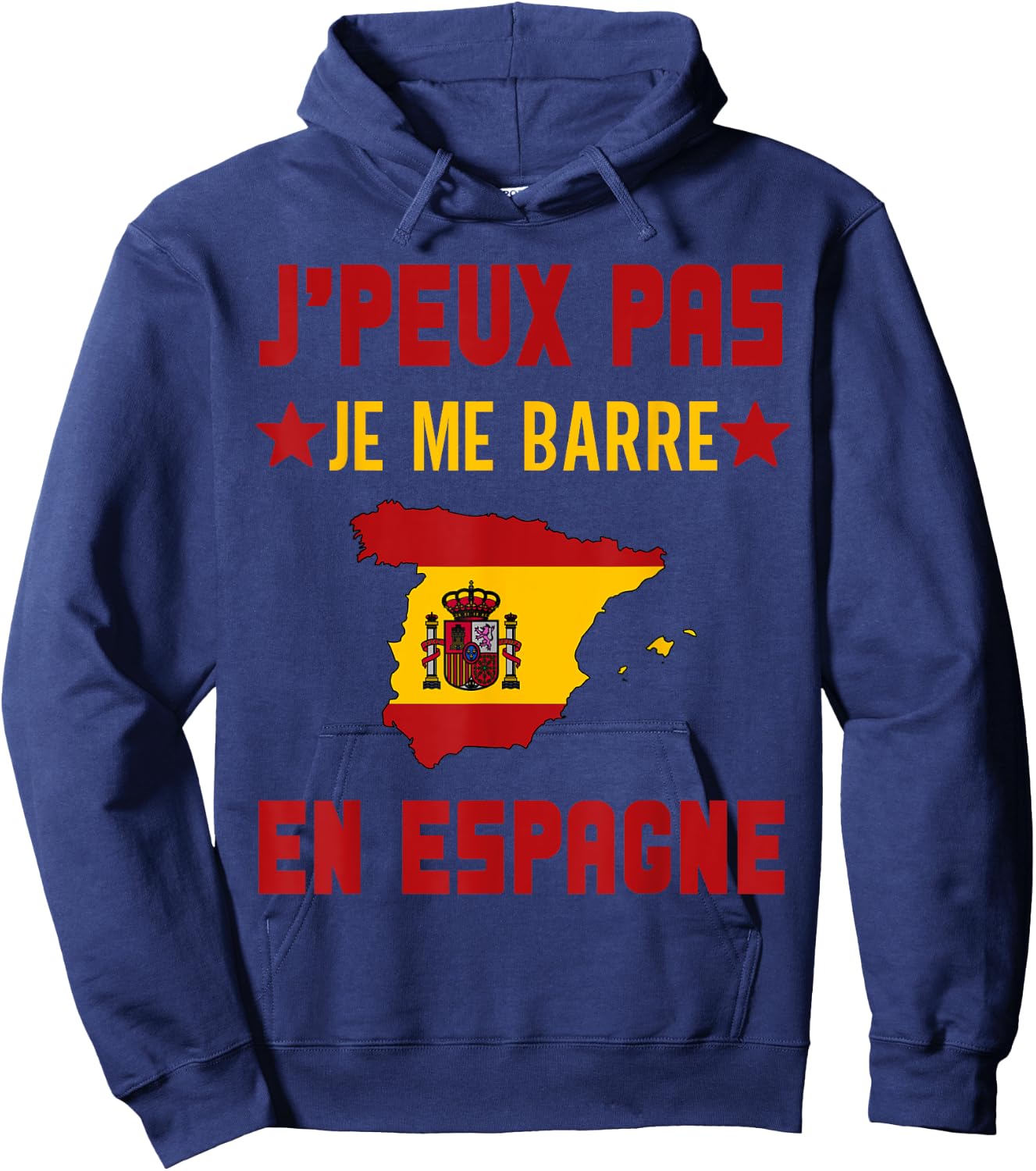 I can not I bar in spain gift travel spanish , Black, S Hoodie - Hoodie | Navy