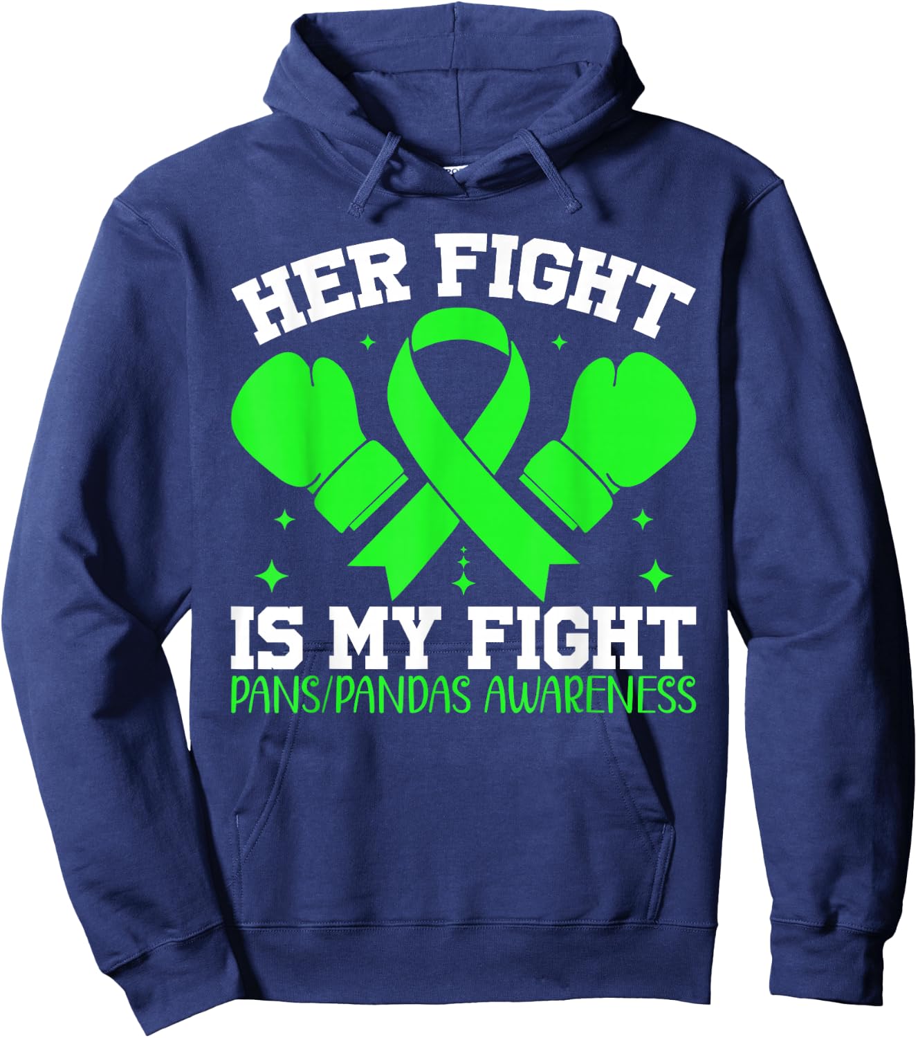 PANS-PANDAS Awareness Her Fight is My Fight Hoodie - Hoodie | Navy