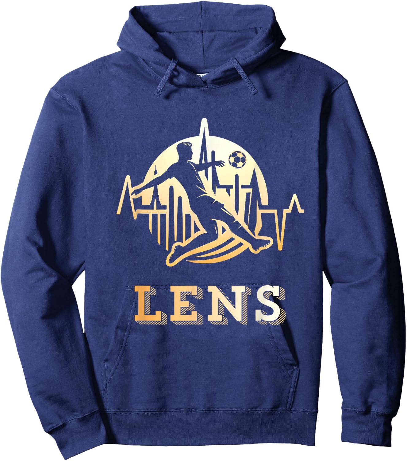 Lensois Football Lens Supporter Gift , Black, S Hoodie - Hoodie | Navy