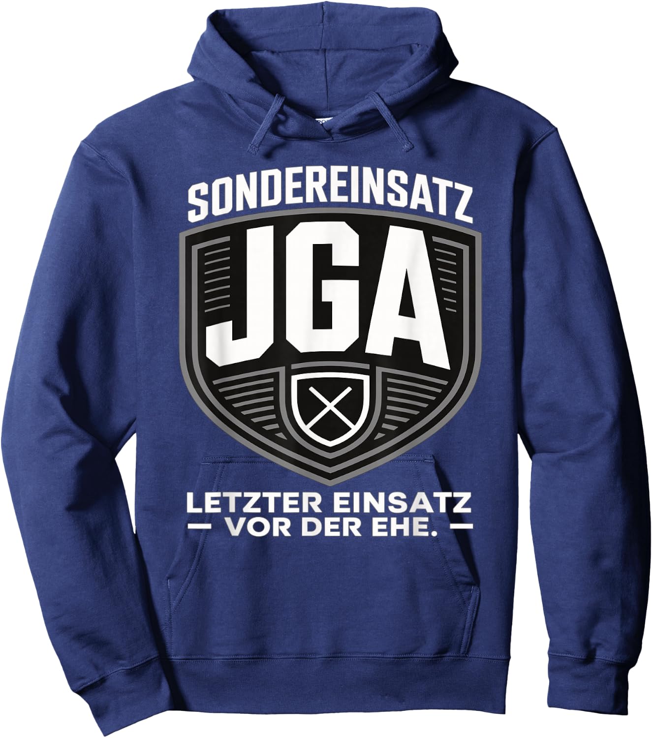 Sondereinsatz JGA – Letzter Einsatz vor der Ehe JGA Mann Hoodie - Hoodie | Navy
