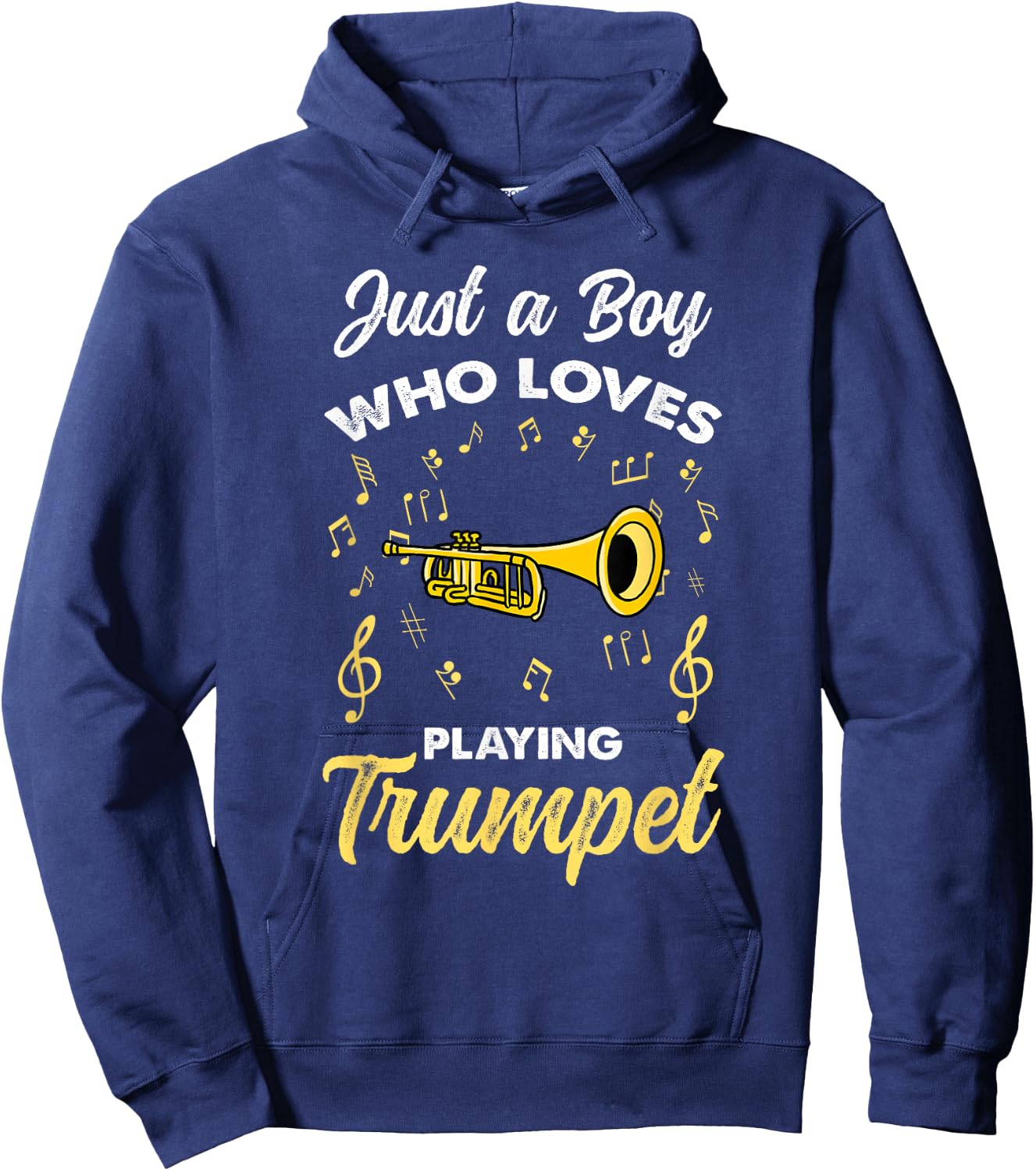 Just A Boy Who Loves Playing Trumpet Hoodie - Hoodie | Navy