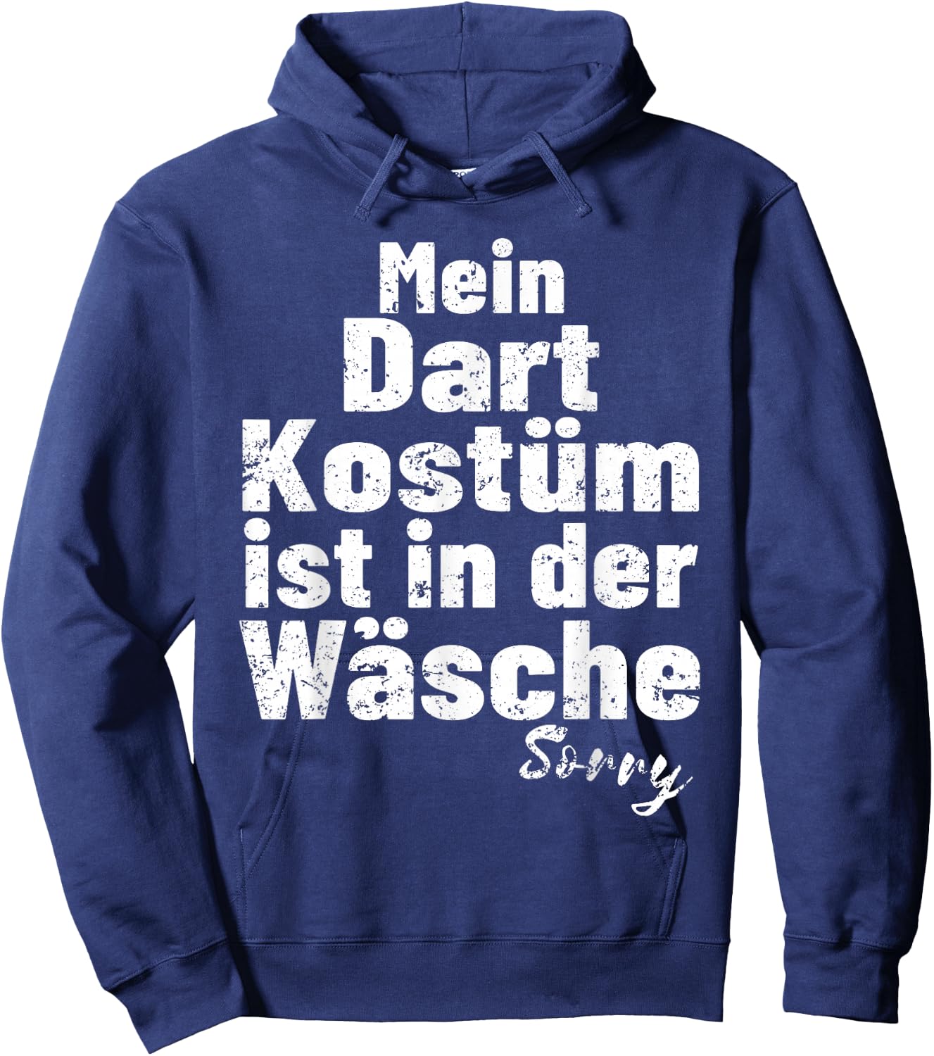 Darts Dart Kostüm In Der Wäsche lustiges Dart Hoodie - Hoodie | Navy