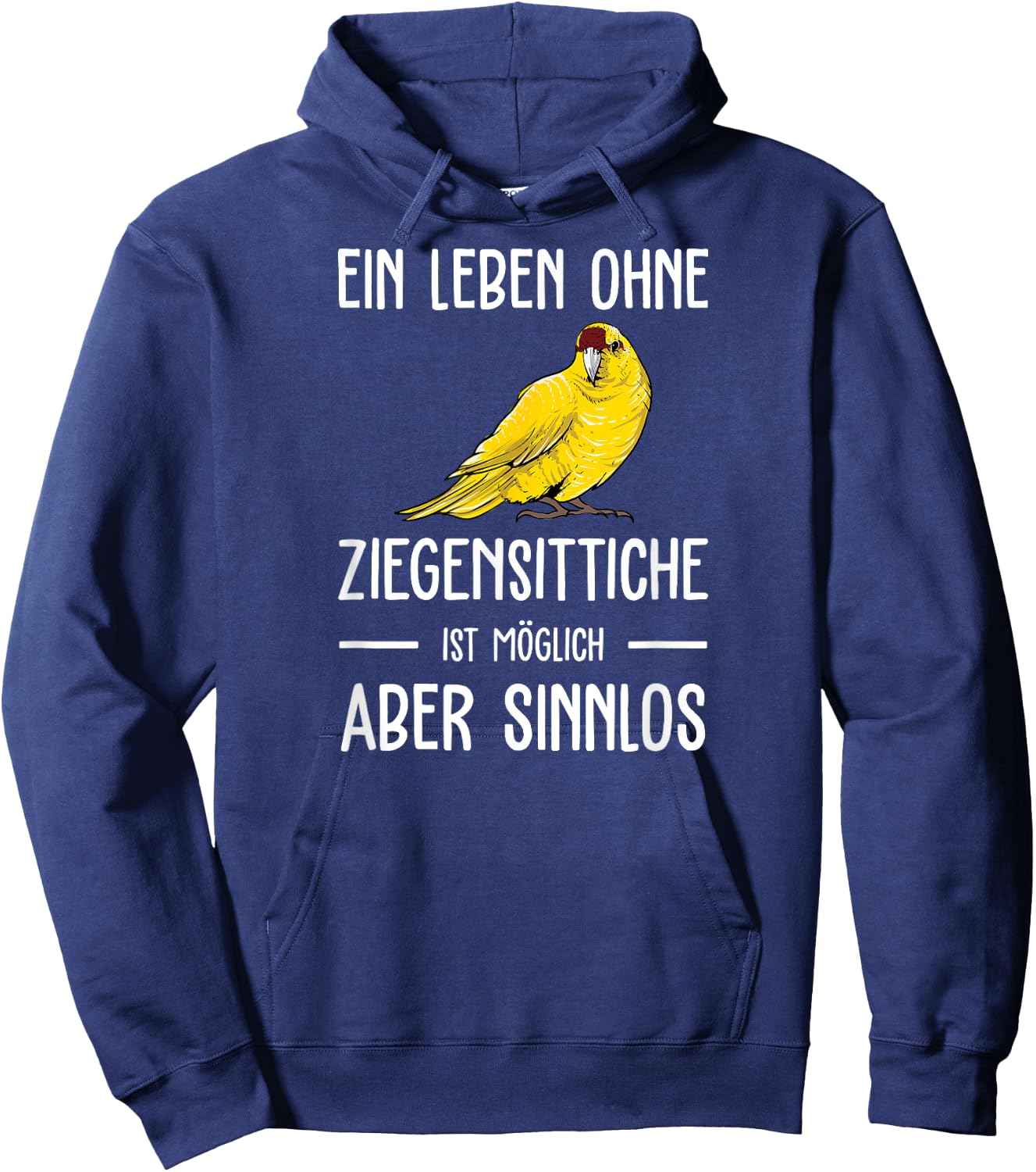 Ziegensittich I Laufsittich Motiv für Vogel Halter Hoodie - Hoodie | Navy