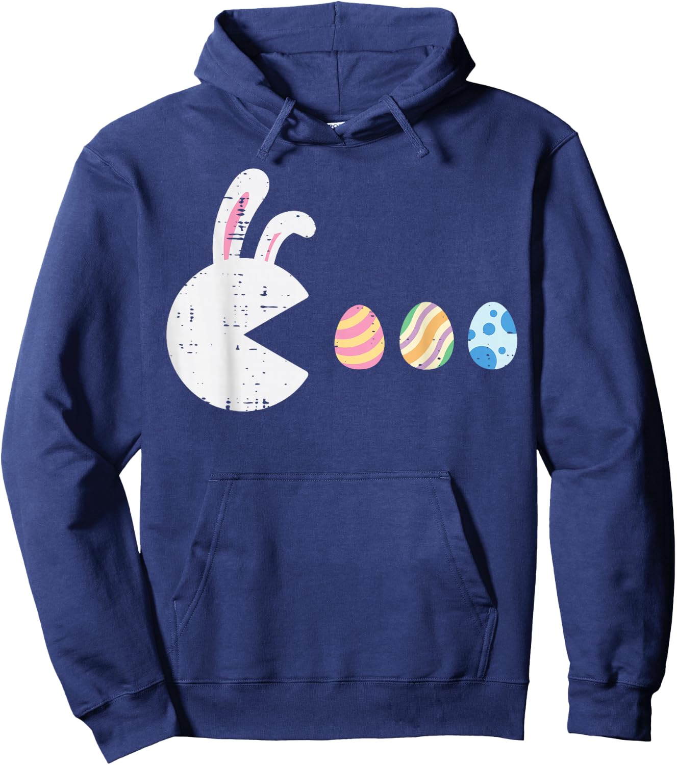 Easter Video Game Eating Eggs Gaming Men Boys Kids Youth Hoodie - Hoodie | Navy