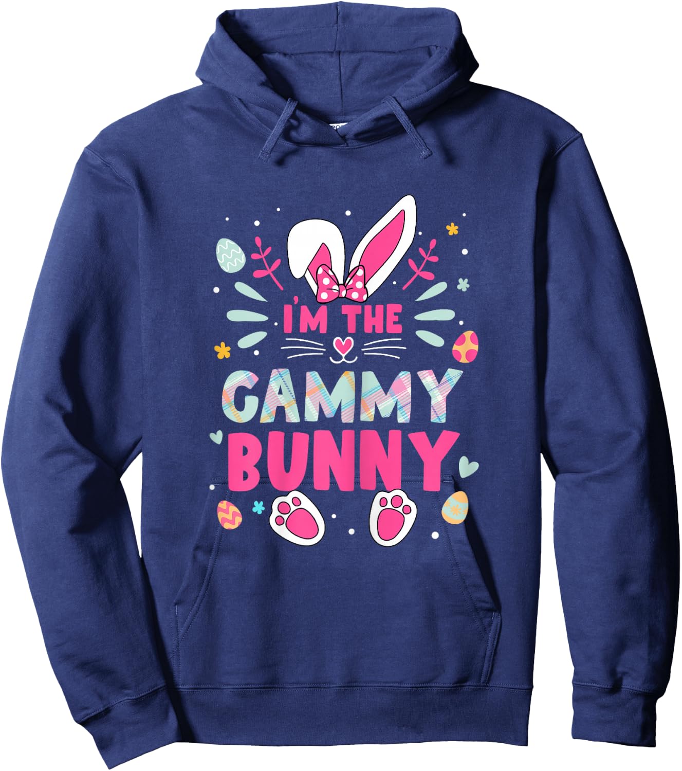 I'm The Gammy Bunny Happy Easter Cute Gammy Bunny Lover Hoodie - Hoodie | Navy
