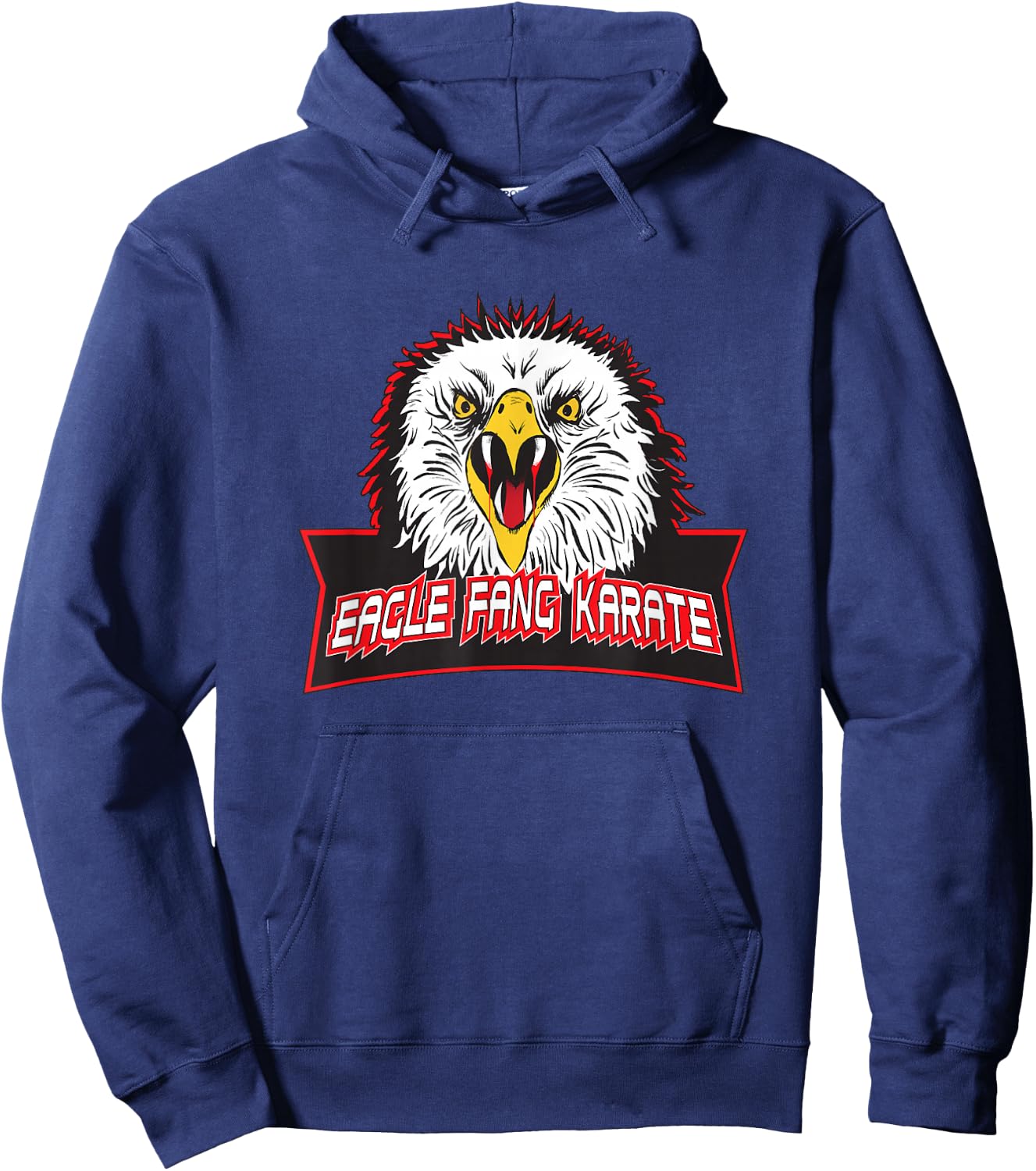 Cobra Kai Eagle Fang Logo , black Hoodie - Hoodie | Navy