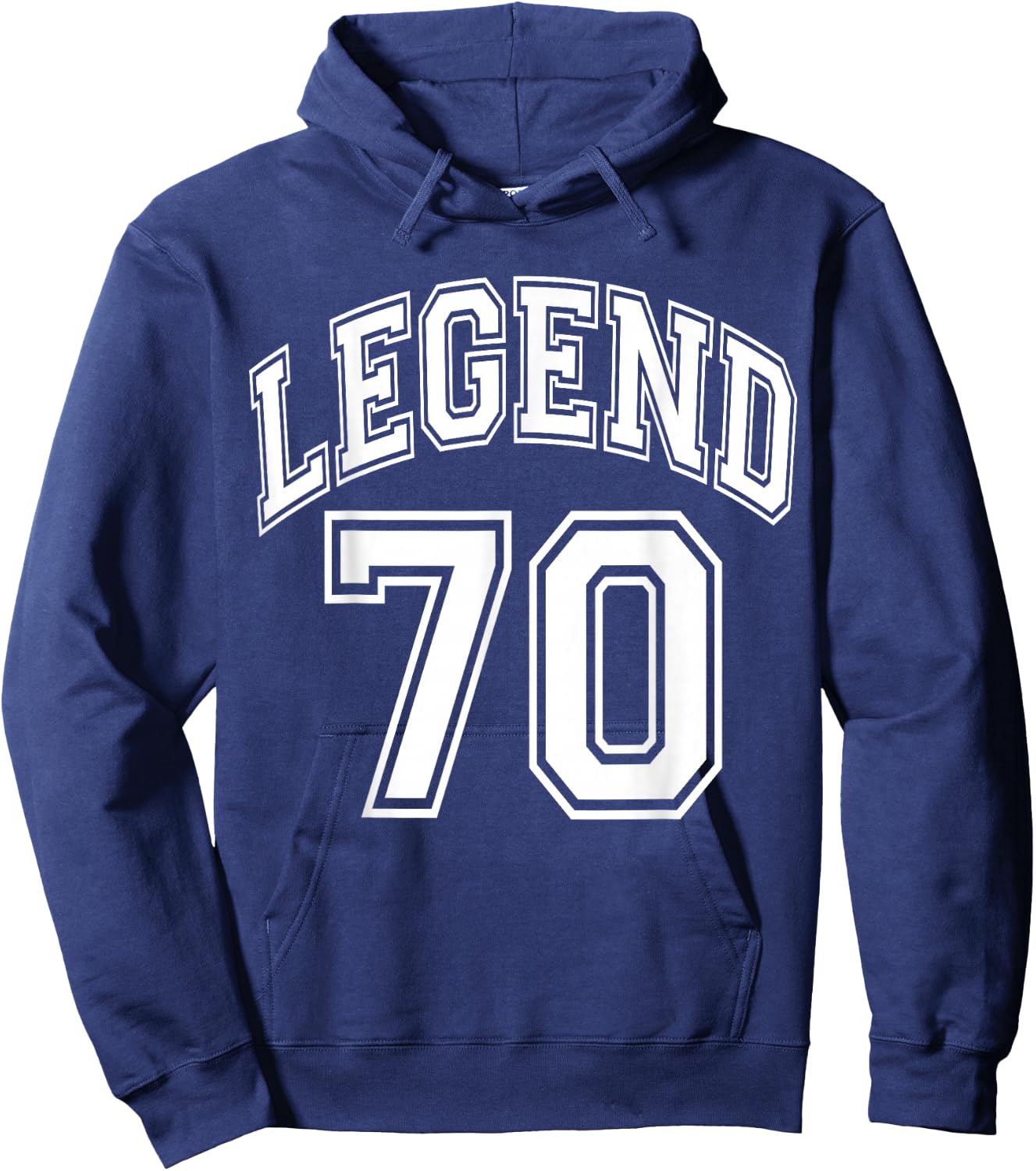 Legend 70 Number Varsity Team - 70th Birthday & 70 Years Old Hoodie - Hoodie | Navy