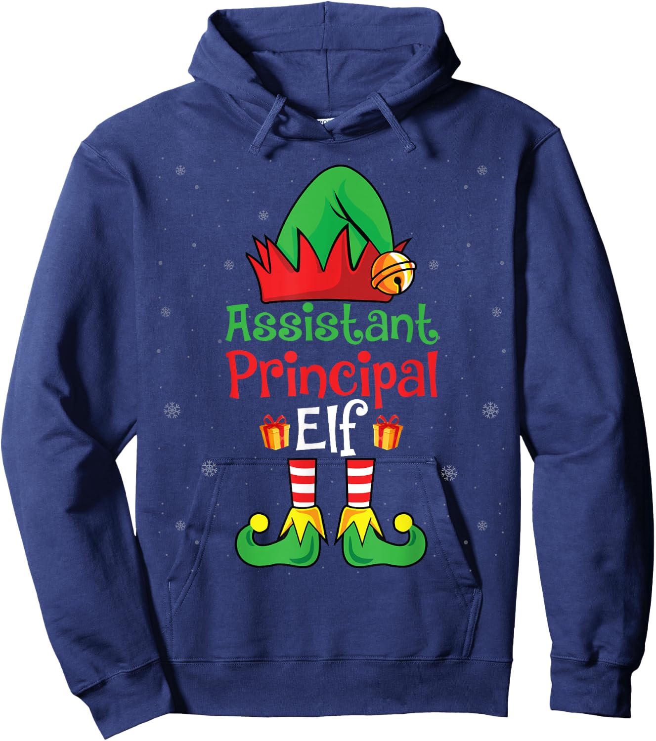 Assistant Principal Elf Xmas Party Christmas Holidays Elf Hoodie - Hoodie | Navy