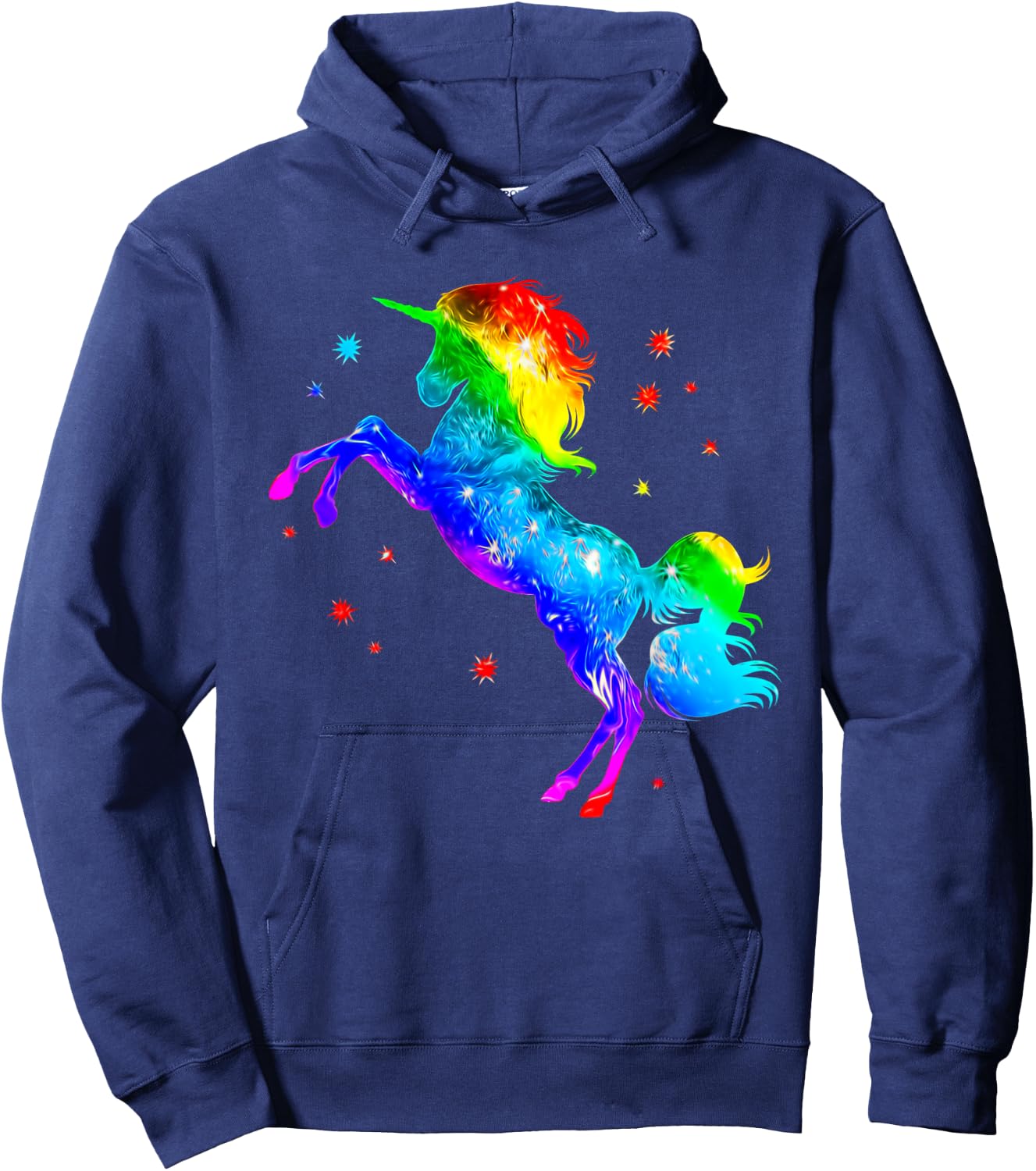 Unicorn Rainbow Galaxy Gay Pride Hoodie - Hoodie | Navy