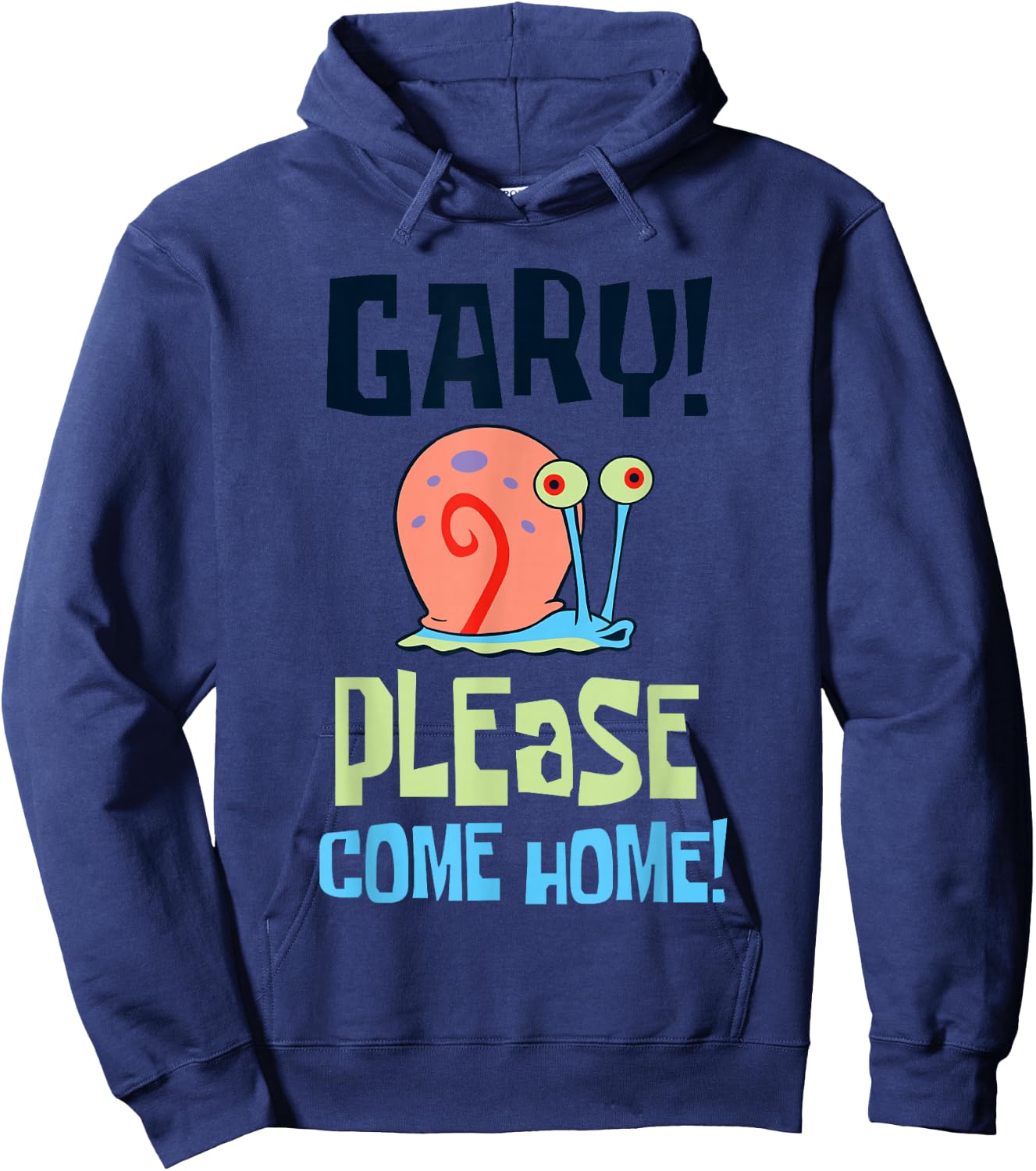 Spongebob Squarepants Gary! Please Come Home! Posters Hoodie - Hoodie | Navy