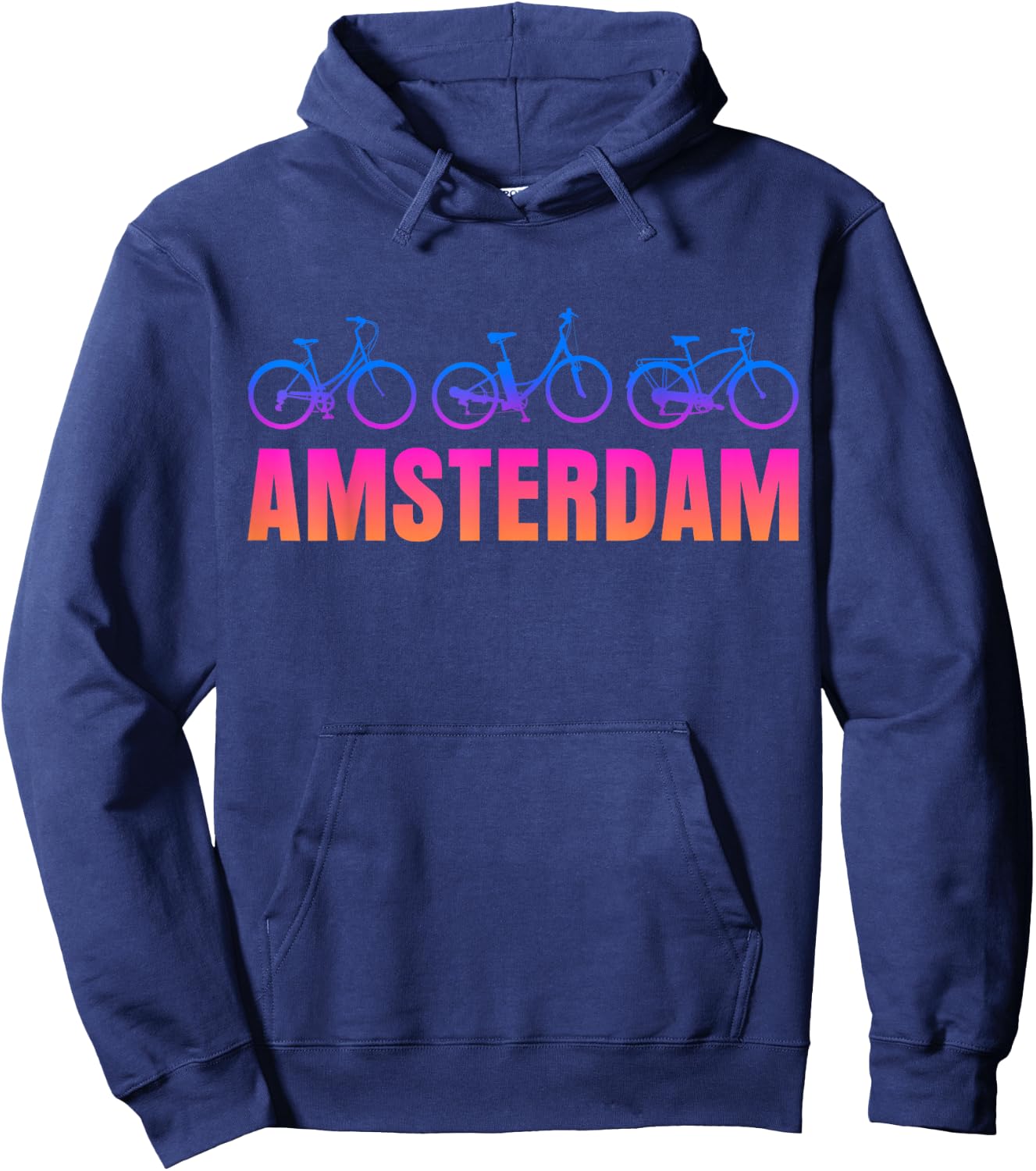 Amsterdam | Niederlande Holland | Fahrrad Fahrrad Hoodie - Hoodie | Navy