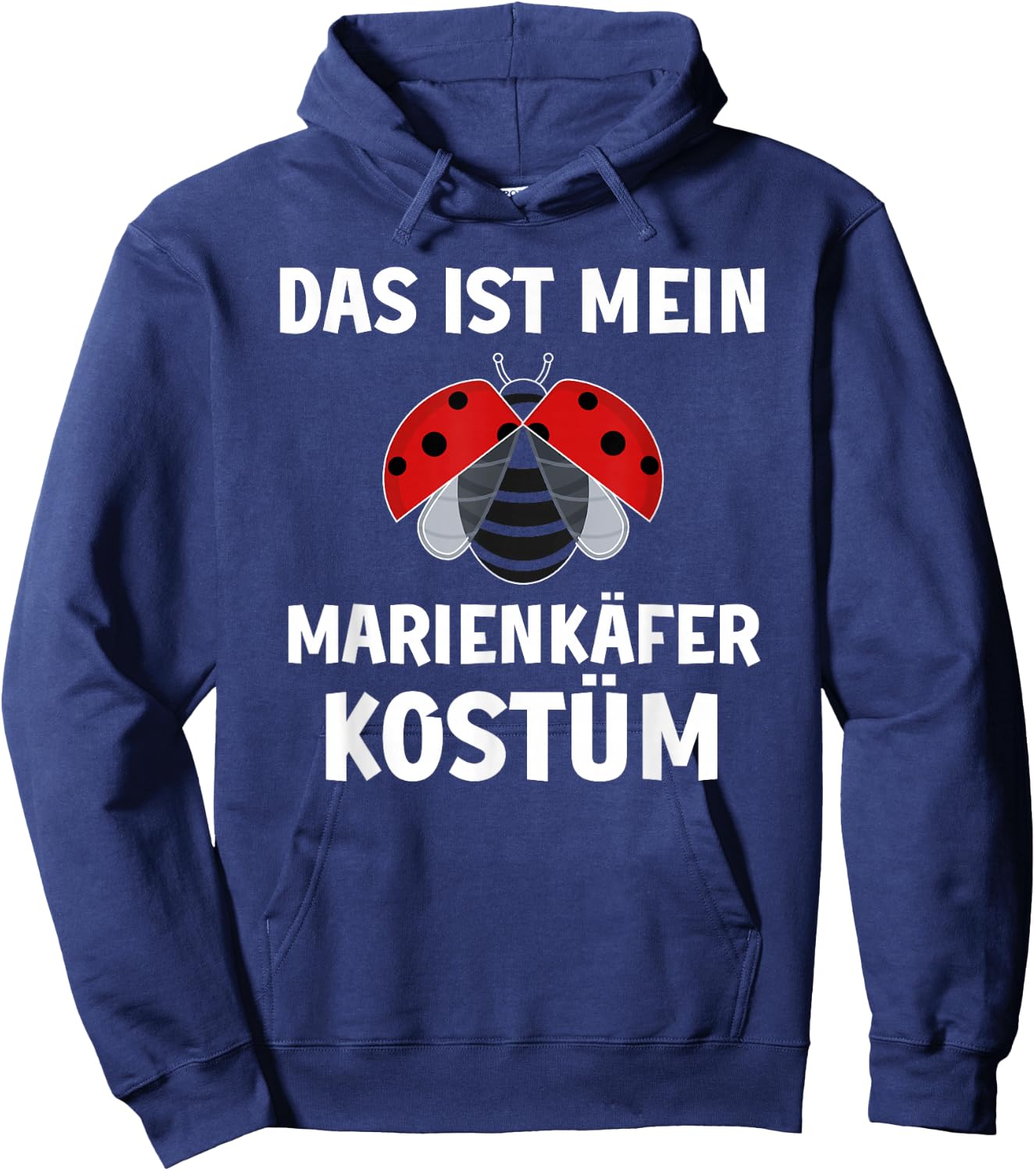 Das ist mein Ladybird Costume Carnival Fancy Dress , black Hoodie - Hoodie | Navy