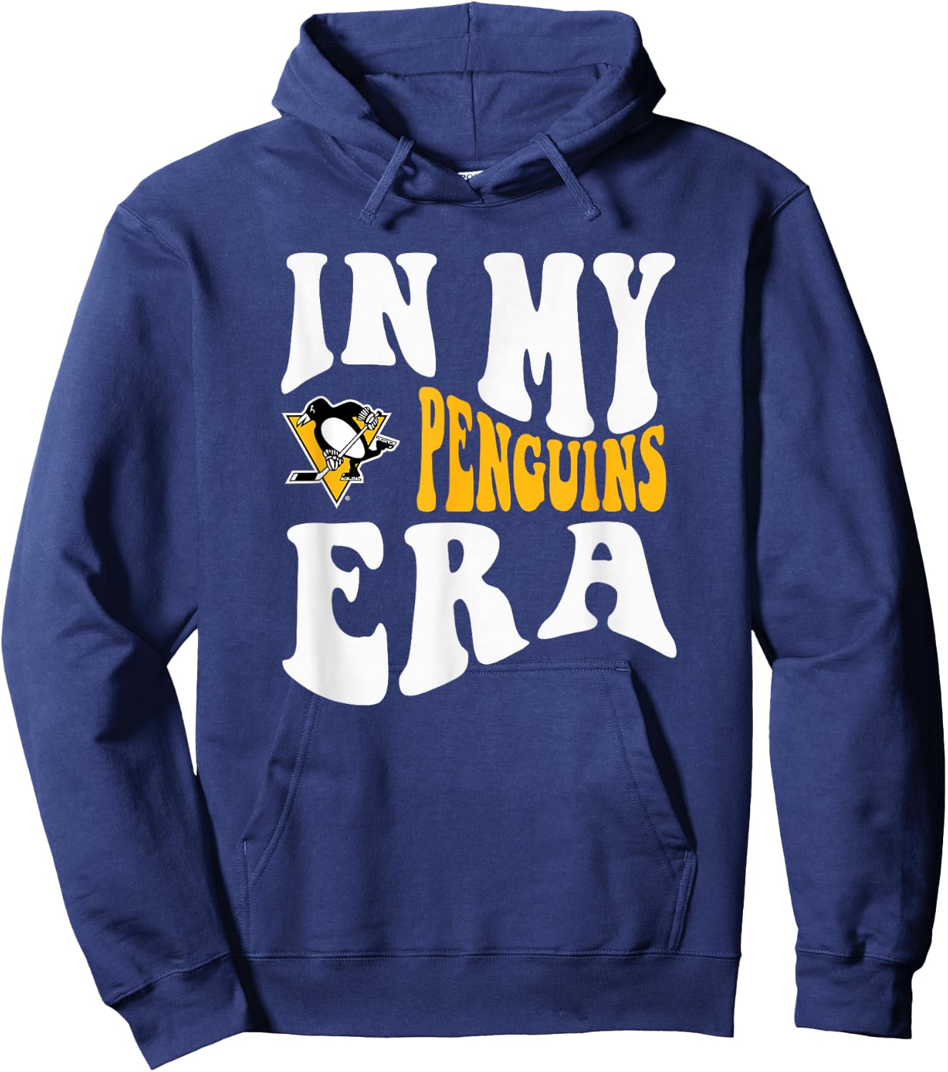 Pittsburgh Penguins Era Dark Heather Officially Licensed Hoodie - Hoodie | Navy