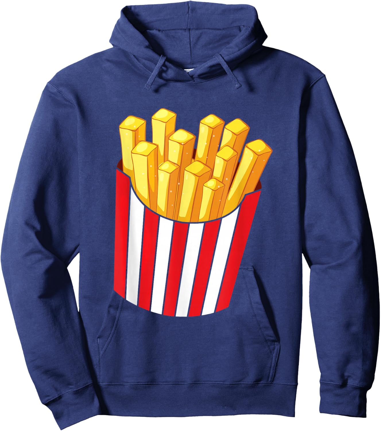 Fries Fries Lovers Fast Food Frit Red White , black Hoodie - Hoodie | Navy