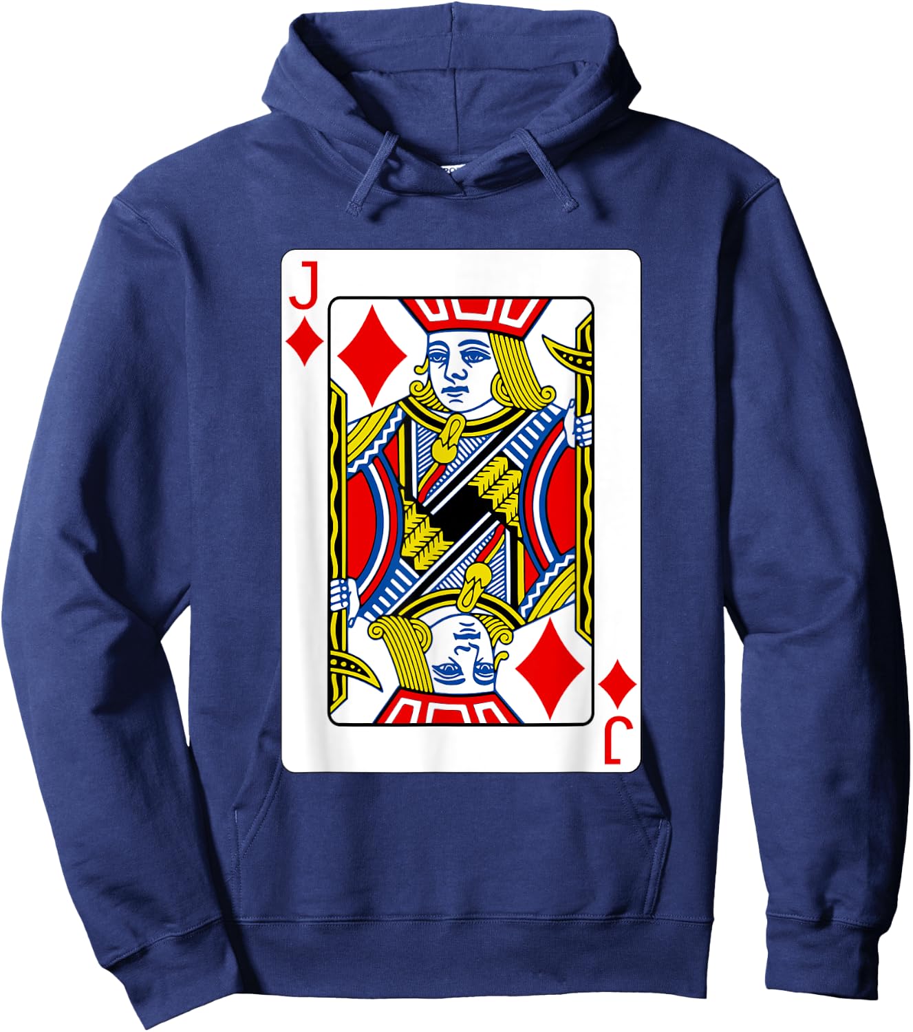 Jack Of Diamonds Playing Card Poker Player Costume Hoodie - Hoodie | Navy