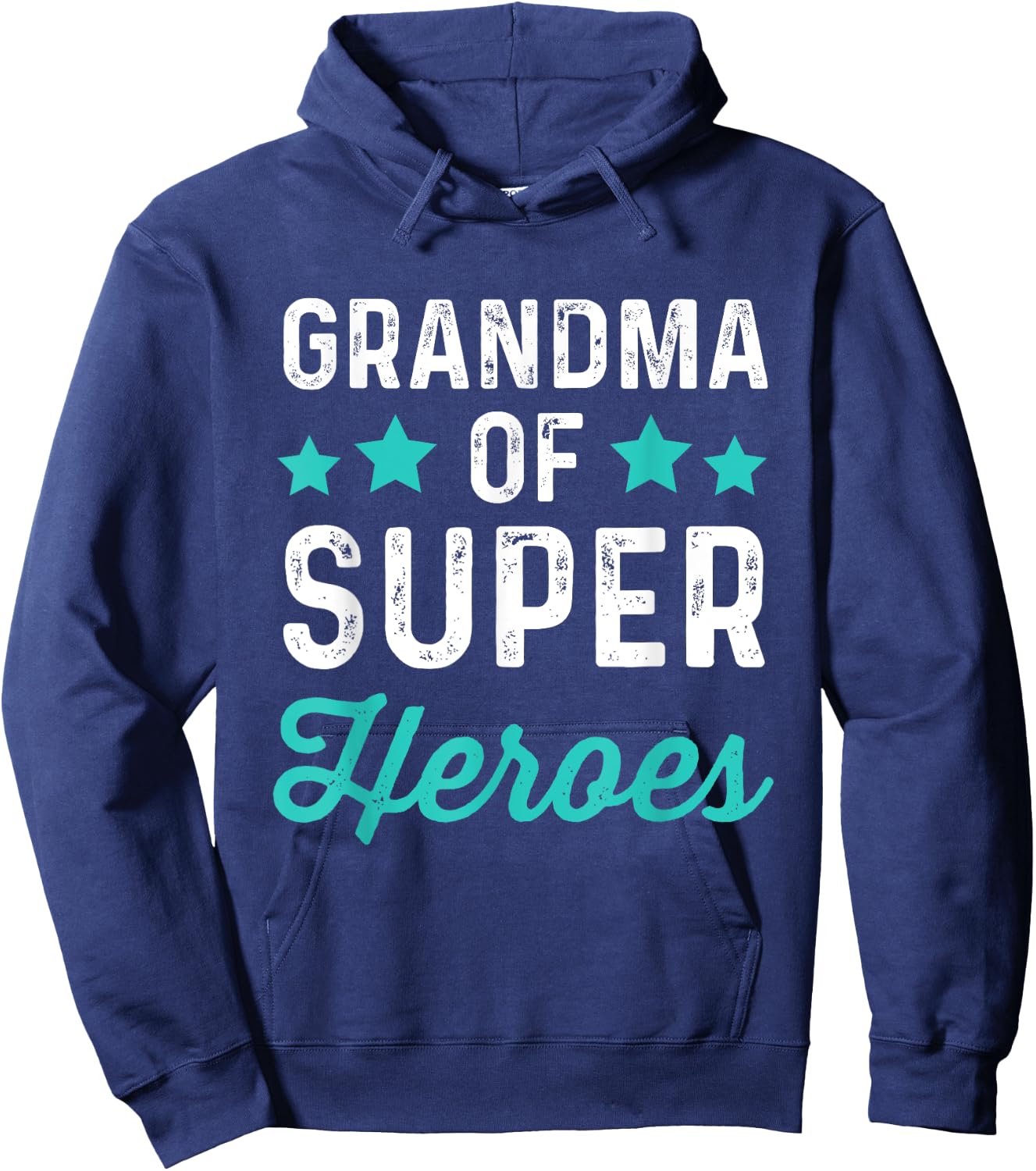 Grandma Super Heroes | Funny Superhero Grandmother Shirt Hoodie - Hoodie | Navy