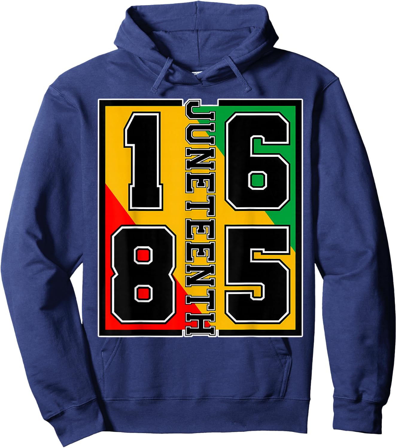 Juneteenth 1865 Independence Freedom Day African Pride Hoodie - Hoodie | Navy