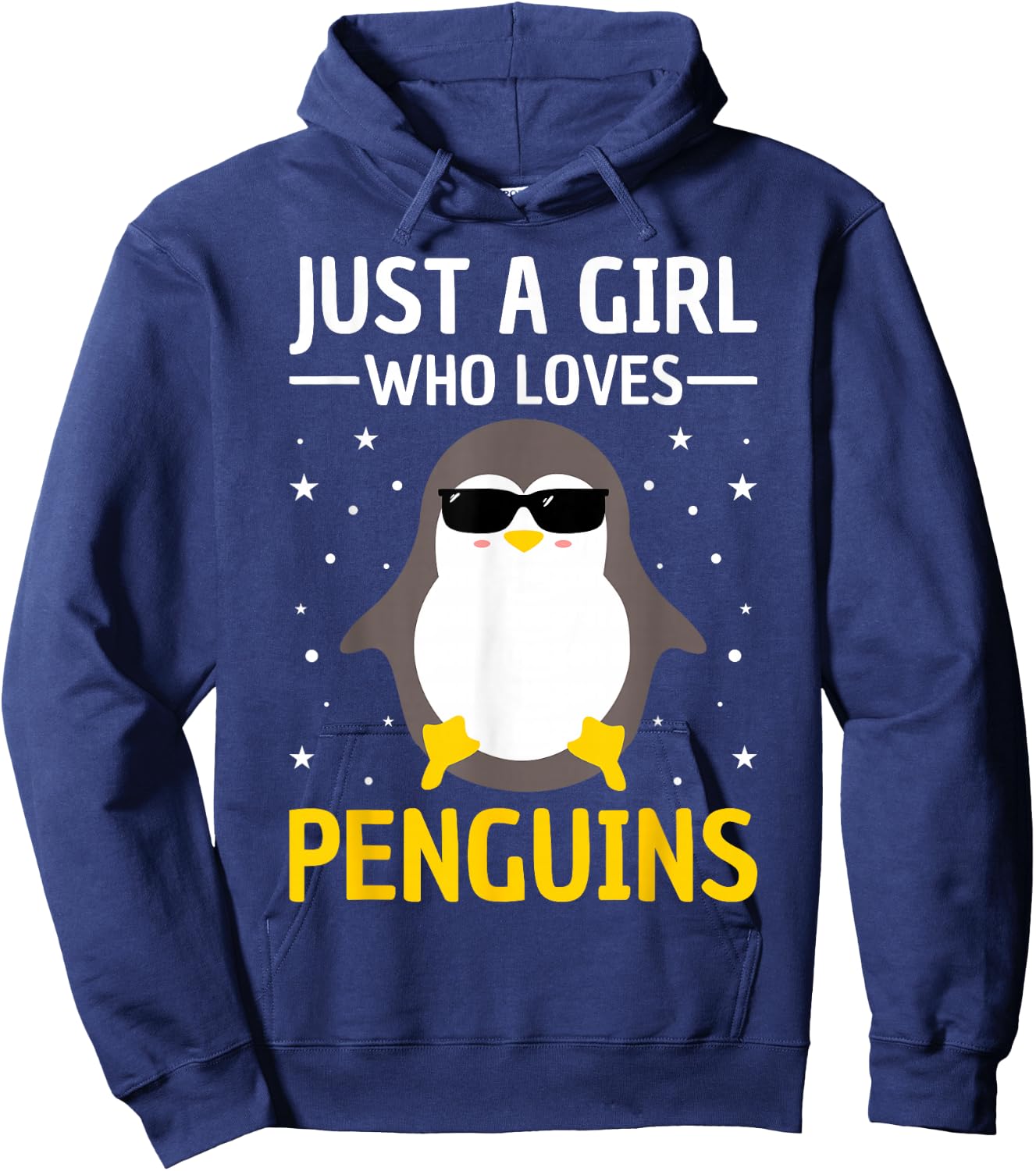 Penguin Lovers Just A Girl Who Loves Penguins Women Penguin Hoodie - Hoodie | Navy