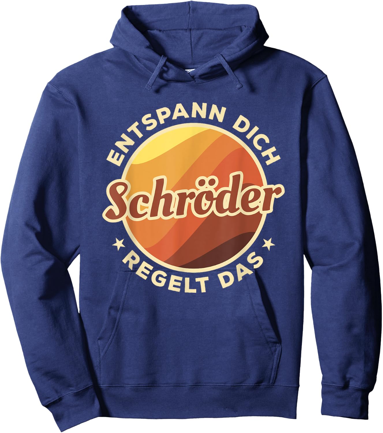 Entspann Dich Schröder Regelt Das , black Hoodie - Hoodie | Navy