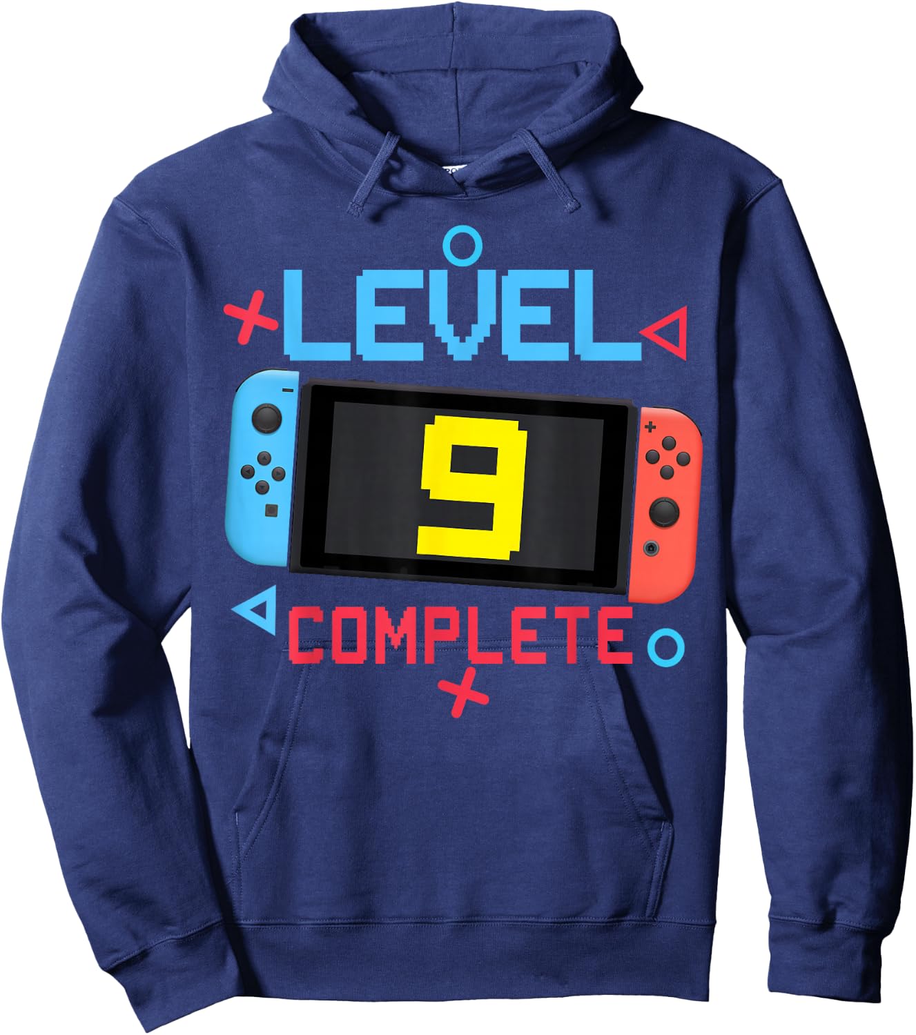 Level 9 Complete Boy 9 Years Old Bday 9th Birthday Gifts Hoodie - Hoodie | Navy