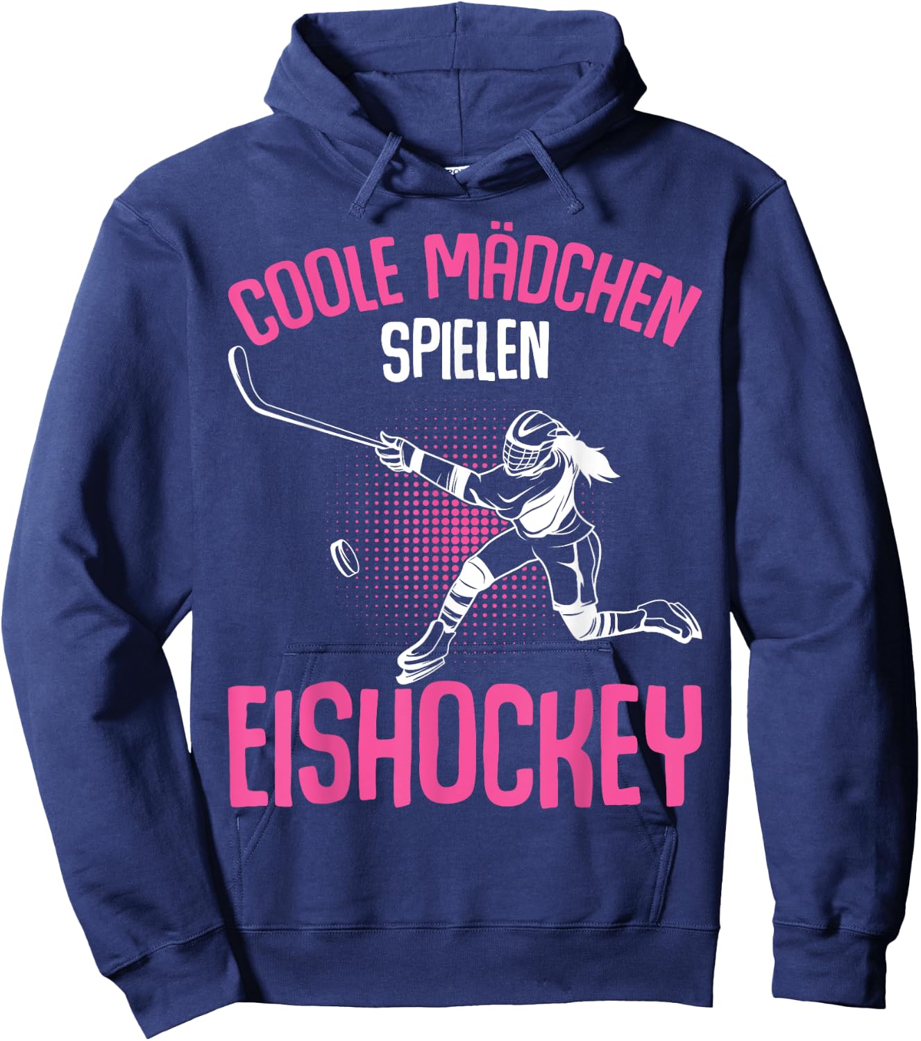 Cool Girls Play Ice Hockey Hockey Ice Hockey Player , black, s Hoodie - Hoodie | Navy