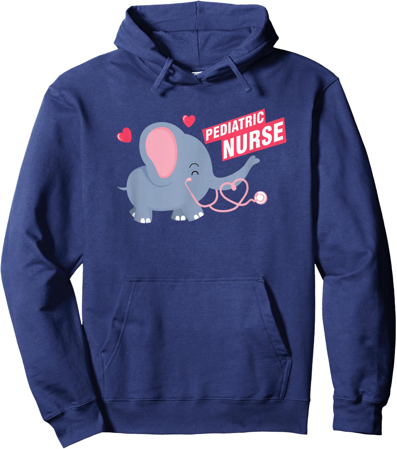 Cute Elephant Children's Nurse Children's Nurse Children's Nurse RN Children's Nurse Hoodie - Hoodie | Navy