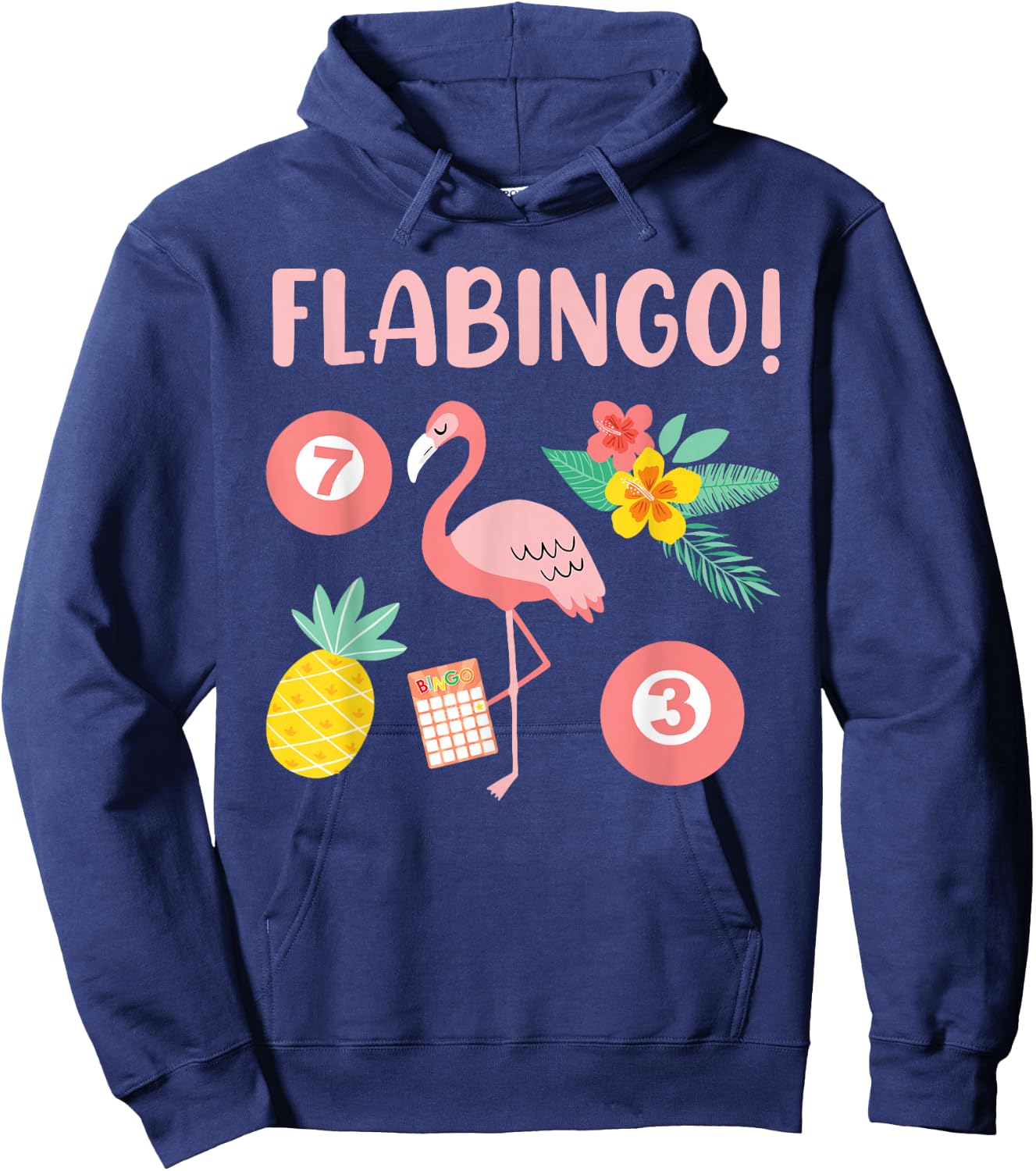 Bingo Player FLABINGO Bingo Lover Flamingo Bingo Mom Hoodie - Hoodie | Navy