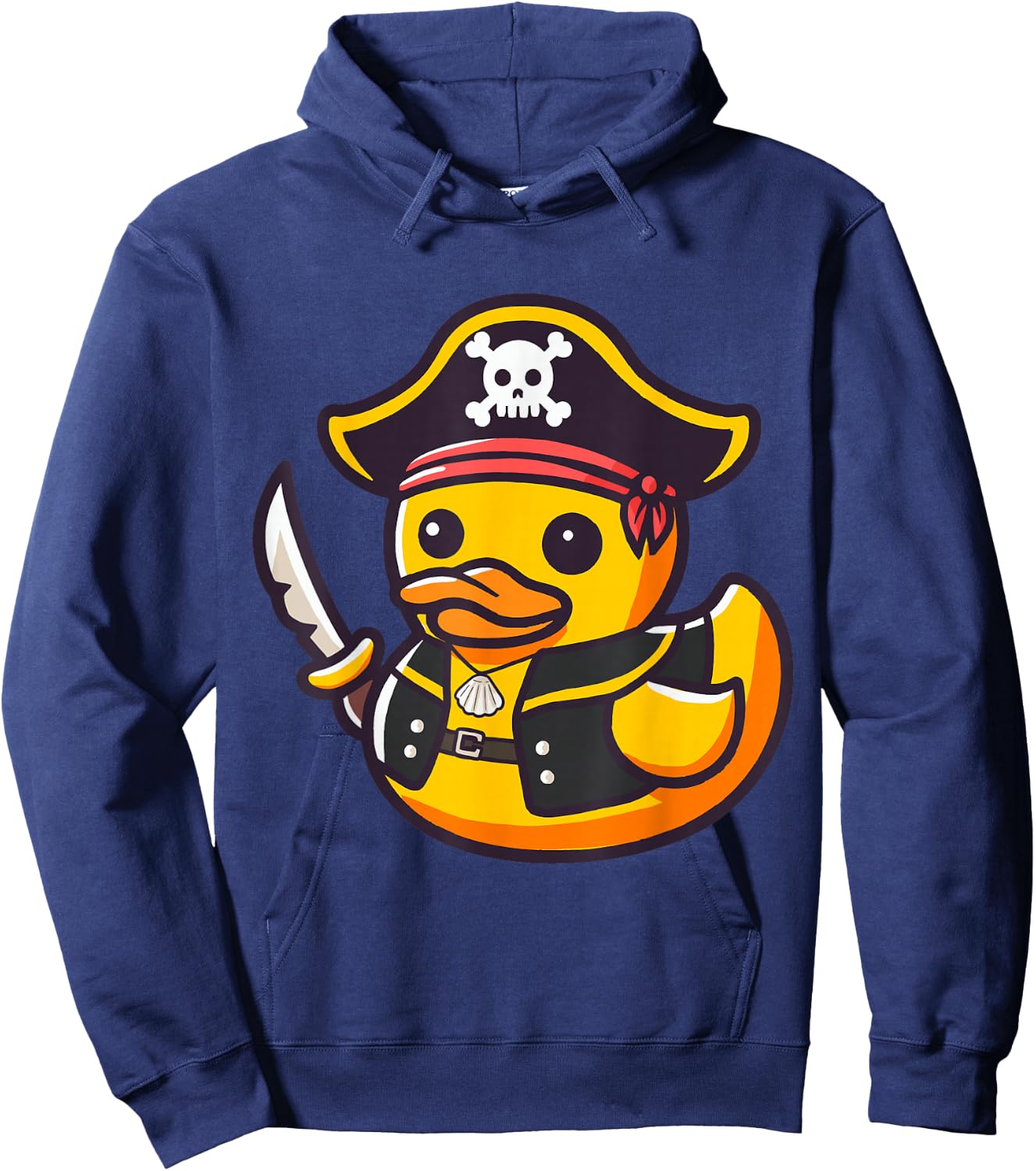 Rubber Duckies Pirate Duckling Women Kids Pirate Rubber Duck Hoodie - Hoodie | Navy