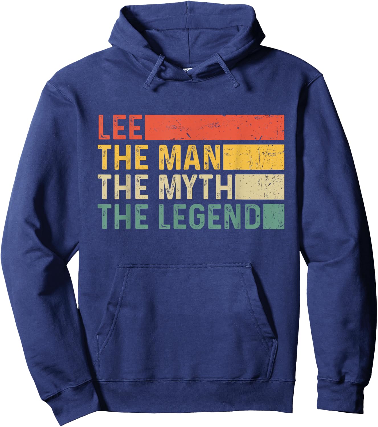 Lee The Man The Myth The Legend Vintage Gift Lee Hoodie - Hoodie | Navy