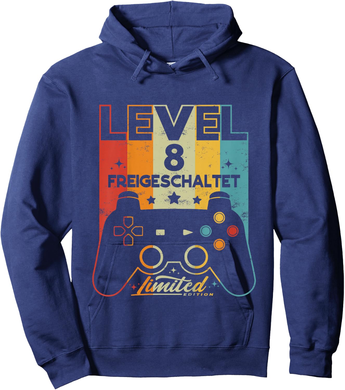 Children's 8 Years Boy Girl Gamer Born 2014 8th Birthday , black, 80 Hoodie - Hoodie | Navy