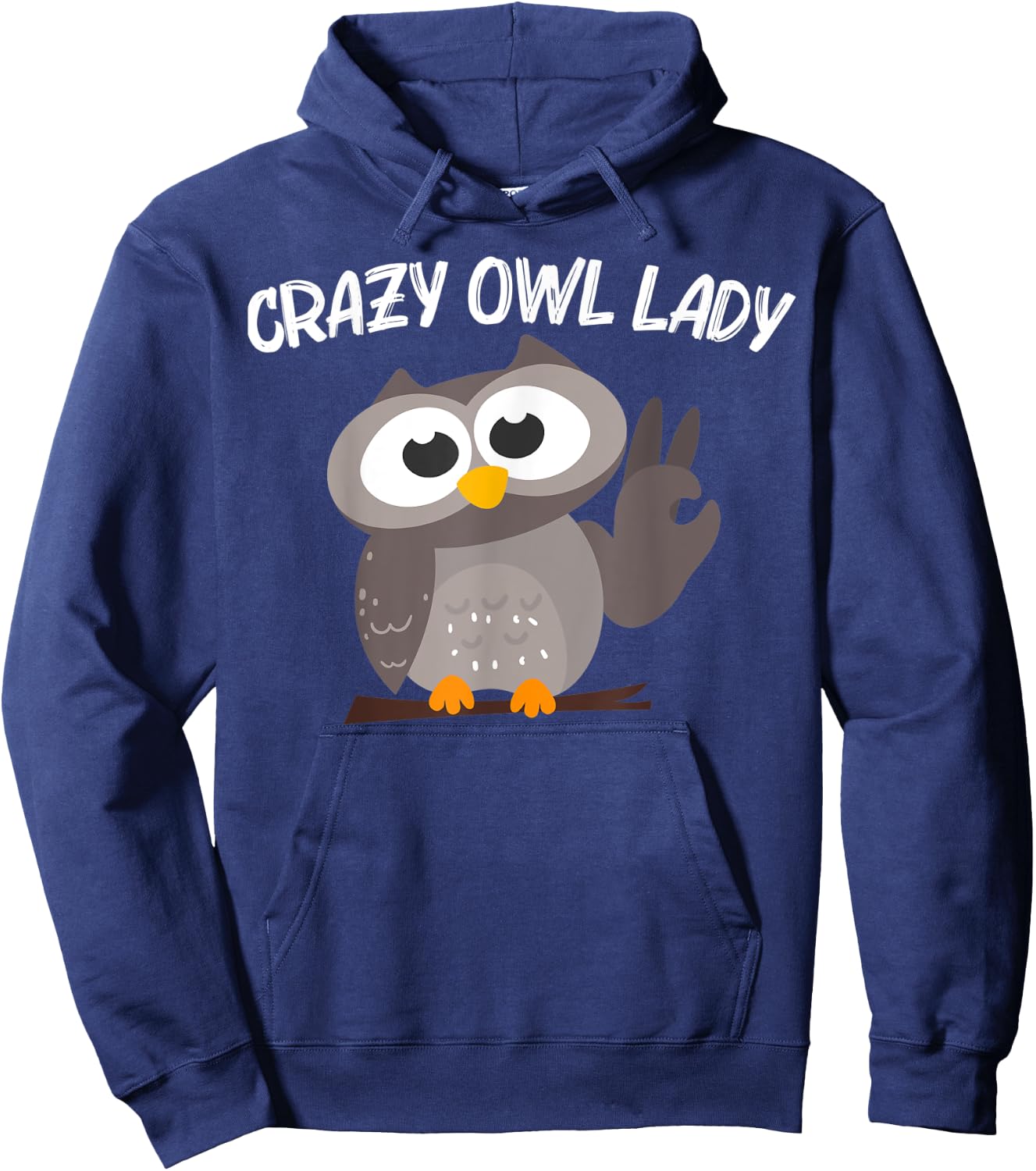 Owl Gift Grandma Owl Nocturnal Bird Of Prey Lovers Hoodie - Hoodie | Navy