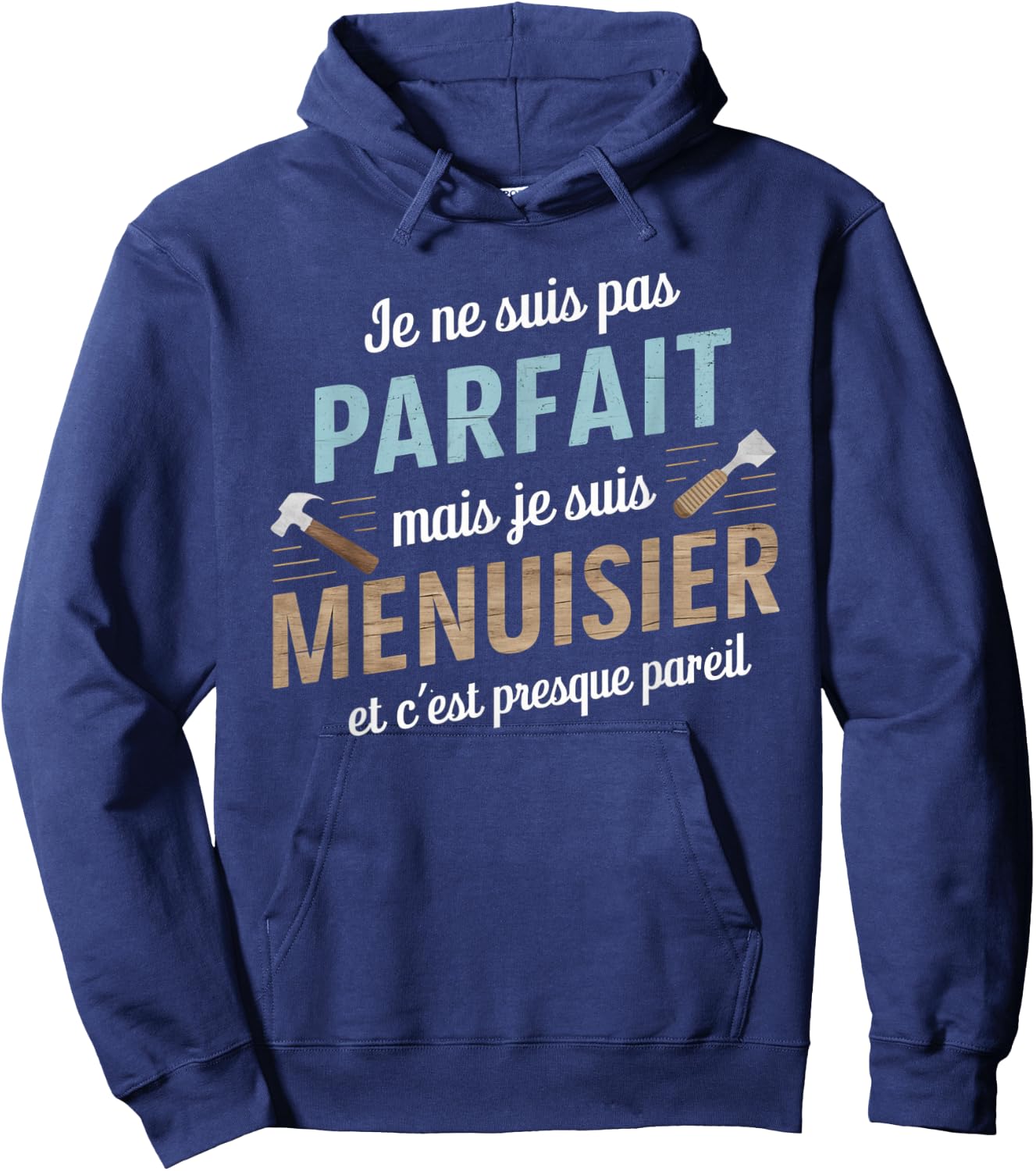 Not Perfect But Carpenter Same Gift Carpentry Humor , Black, S Hoodie - Hoodie | Navy