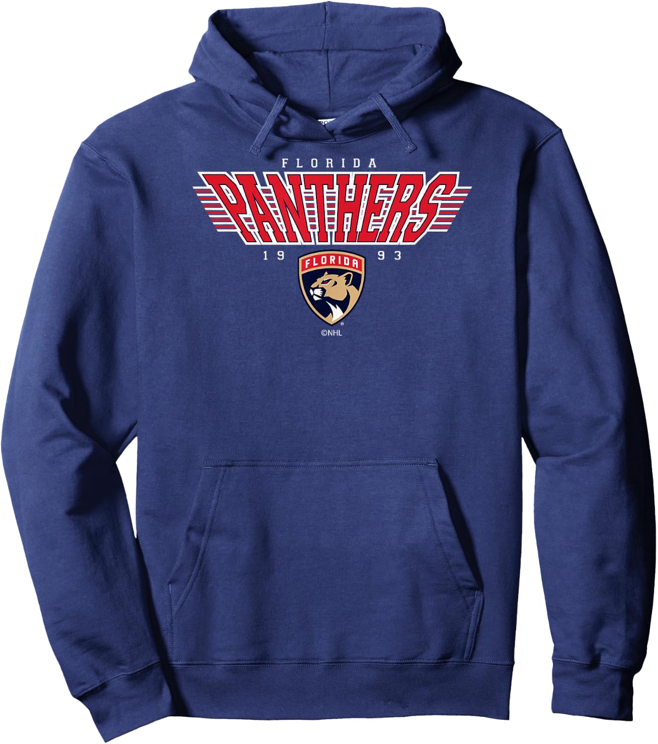 Florida Panthers Laser Black Officially Licensed Hoodie - Hoodie | Navy