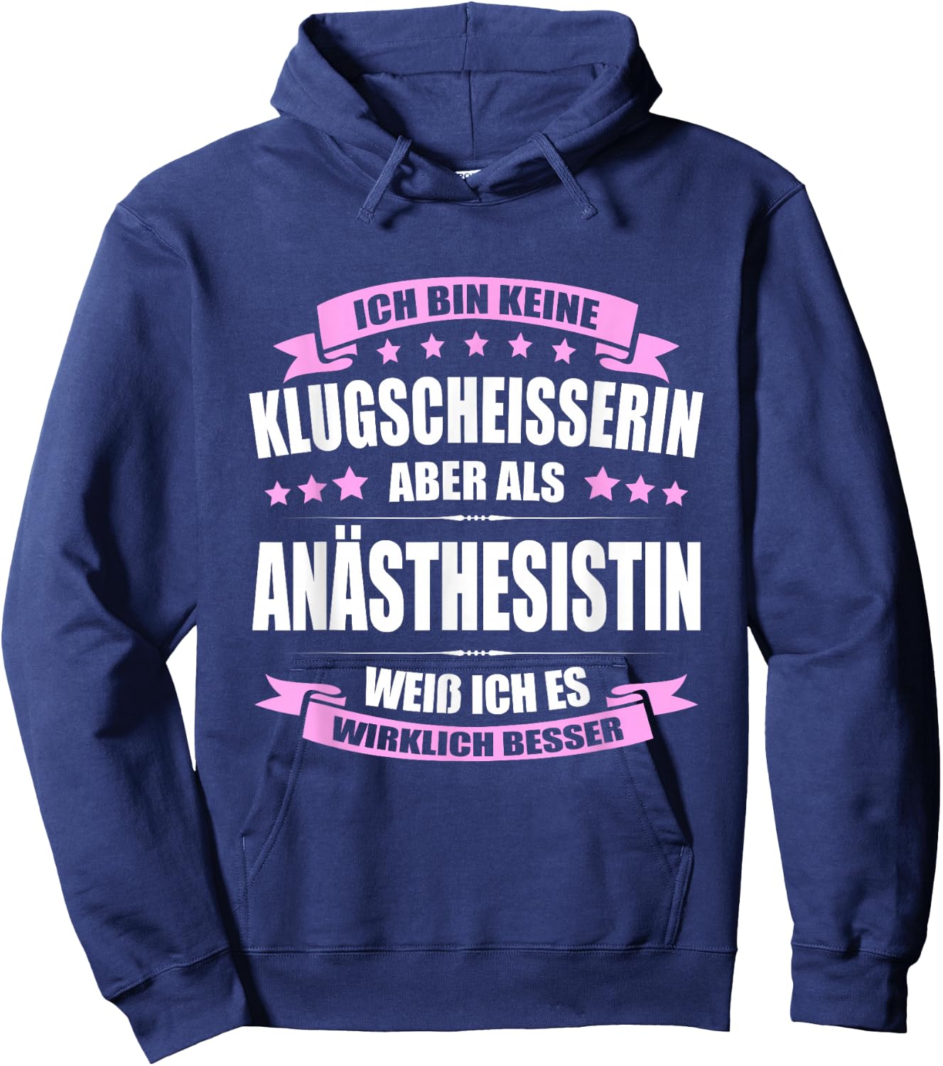 Ich Bin Keine Klugscheisserin Anästhesistin Anästhesie Hoodie - Hoodie | Navy