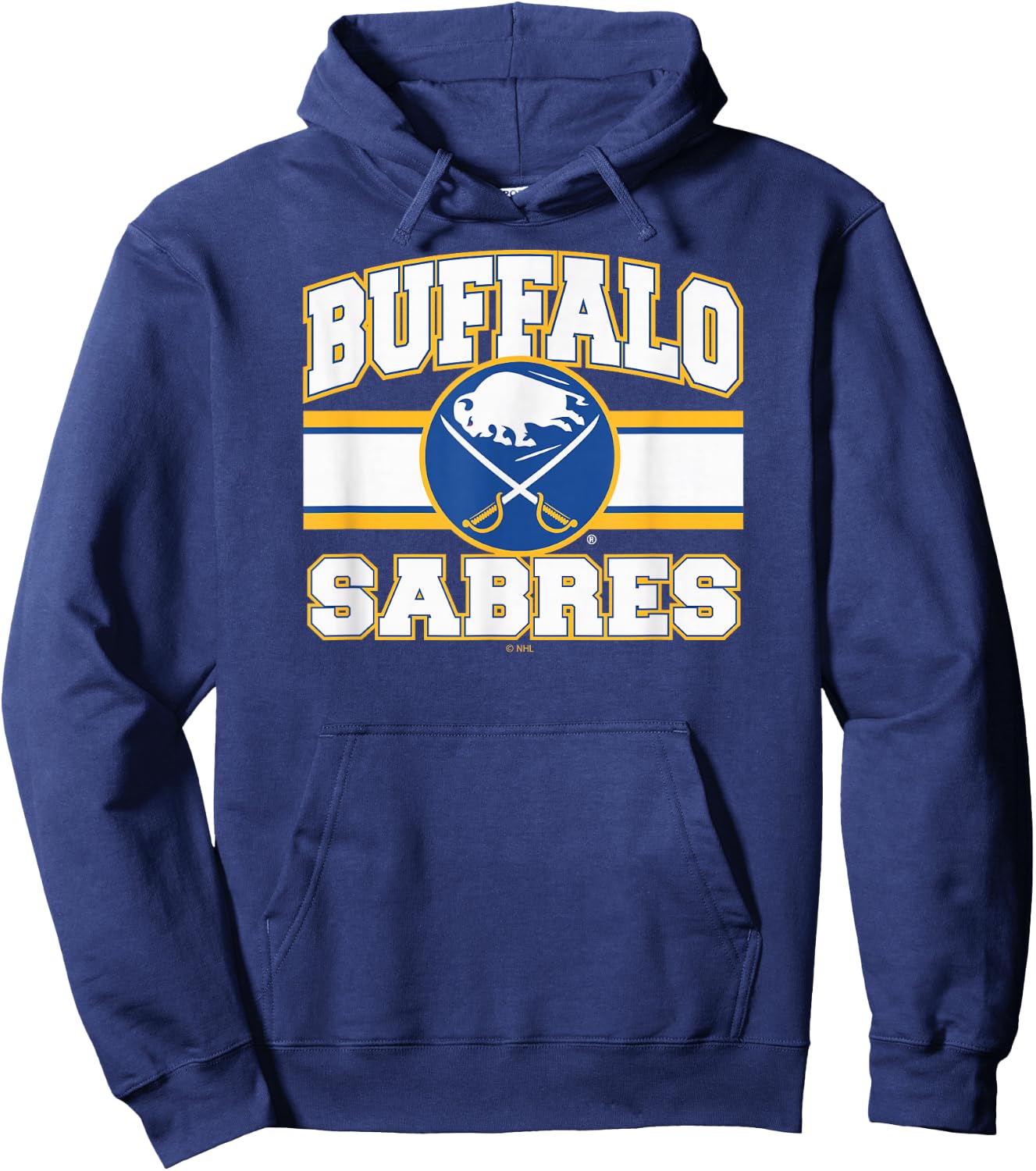 Buffalo Sabres Stripe Black Officially Licensed Hoodie - Hoodie | Navy
