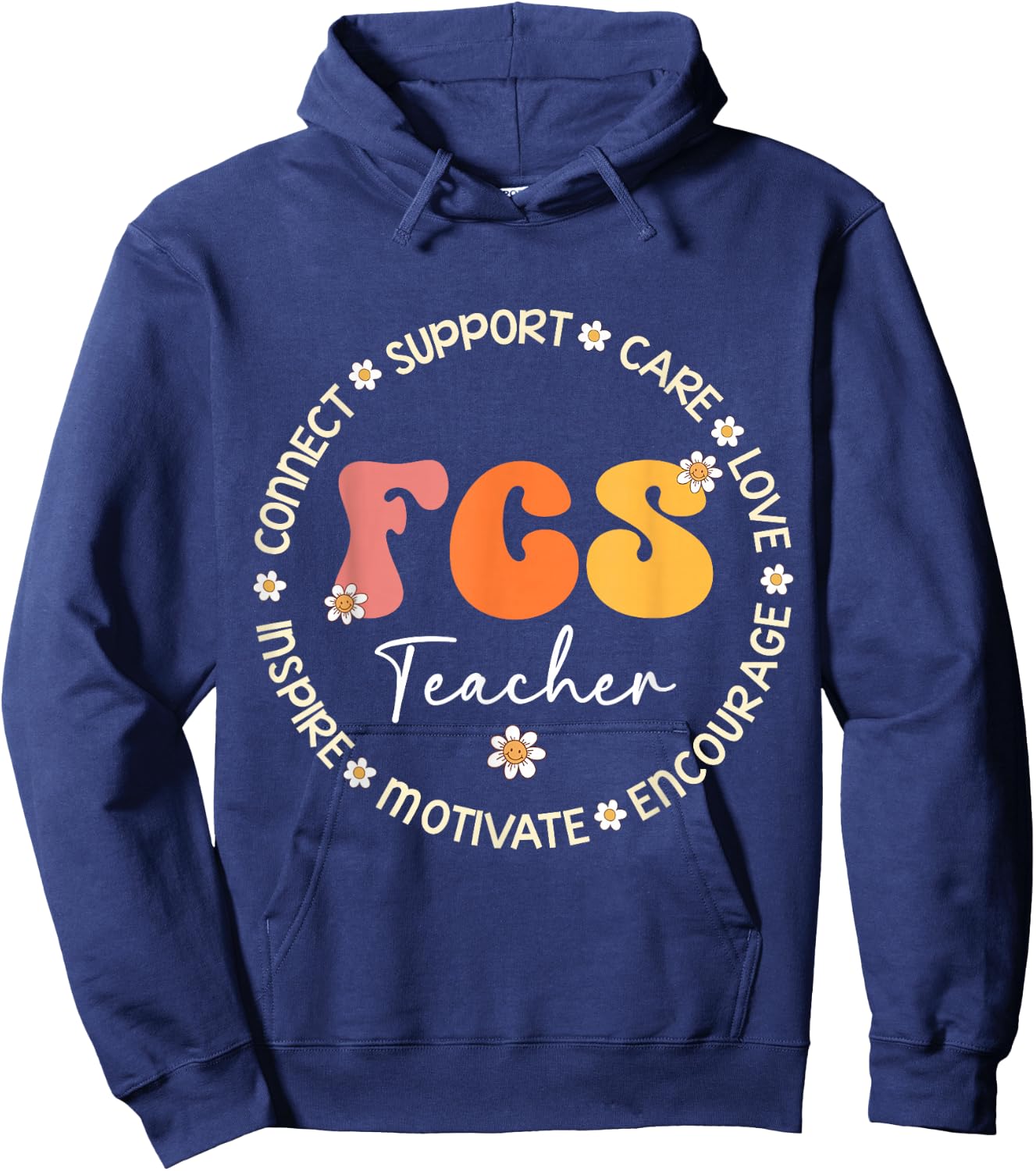 Cute FCS Teacher Squad Appreciation Week Back to School Hoodie - Hoodie | Navy
