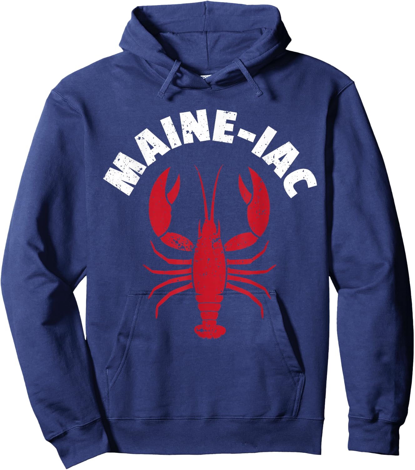 Maine-Iac Lobster Seafood Lover I Maine Lobster Lover Hoodie - Hoodie | Navy