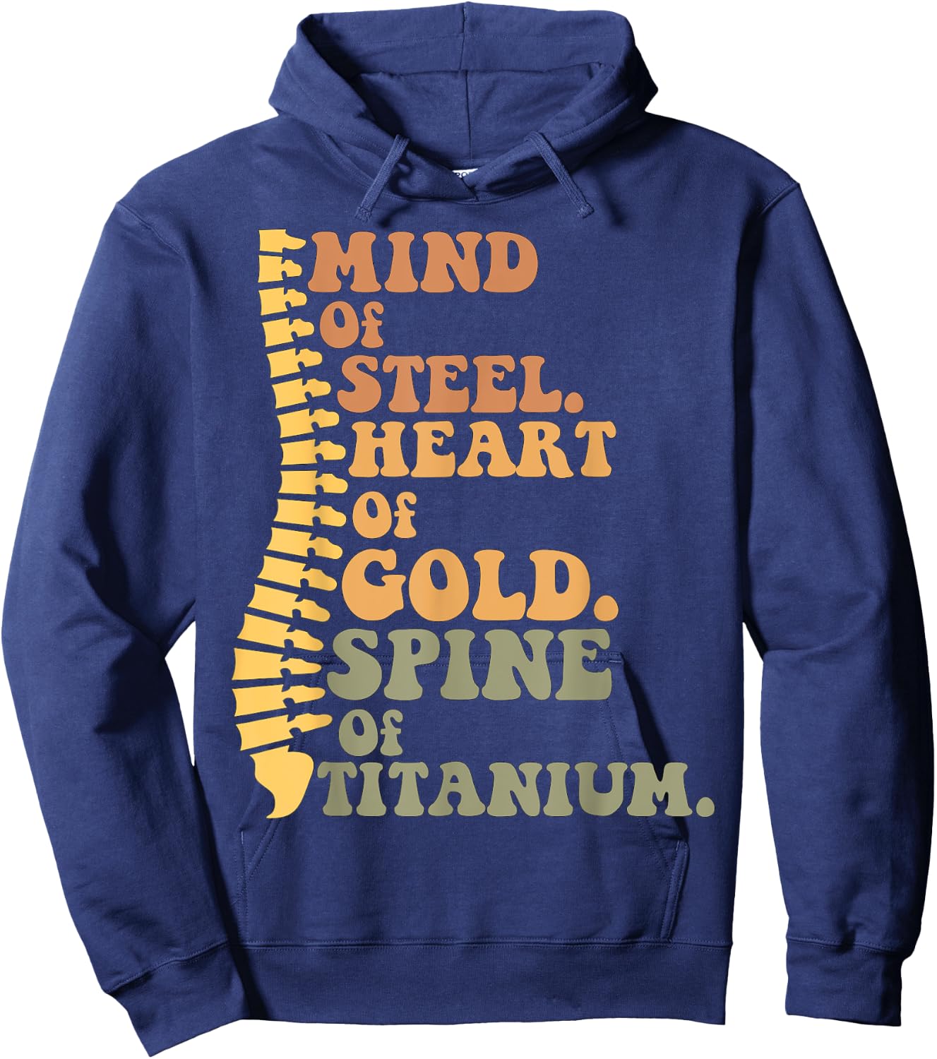 Back Surgery Recovery Gifts Funny Spine Surgery Recovery Hoodie - Hoodie | Navy